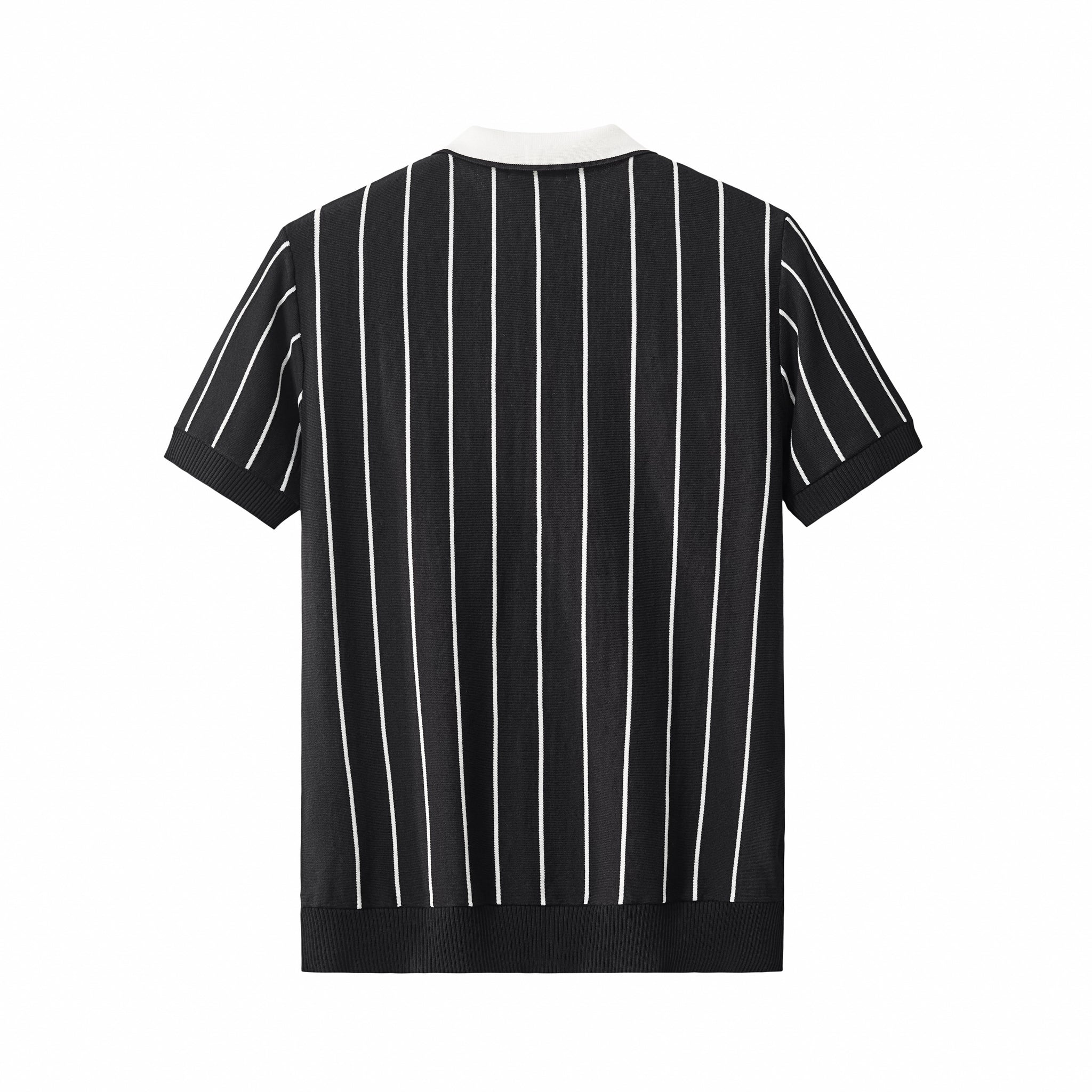ModStripe Knit Shirt BLACK - My Men's Shop