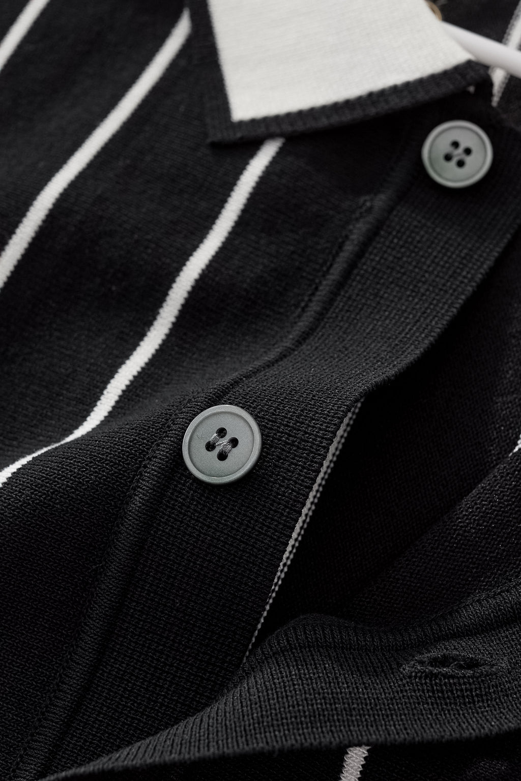 ModStripe Knit Shirt BLACK - My Men's Shop