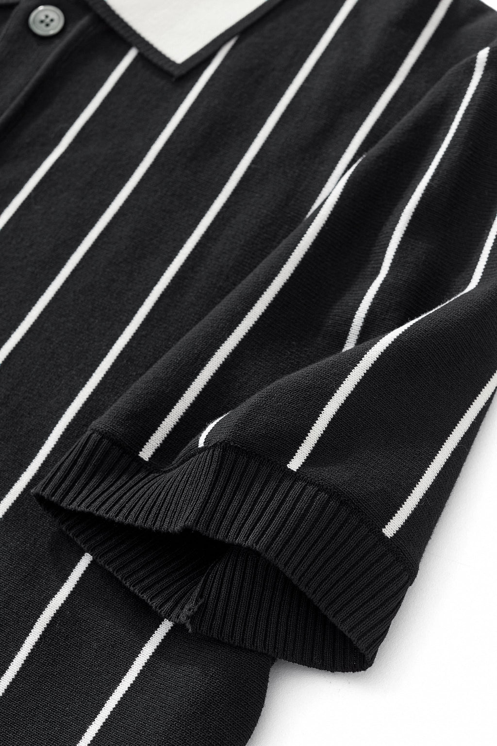 ModStripe Knit Shirt BLACK - My Men's Shop