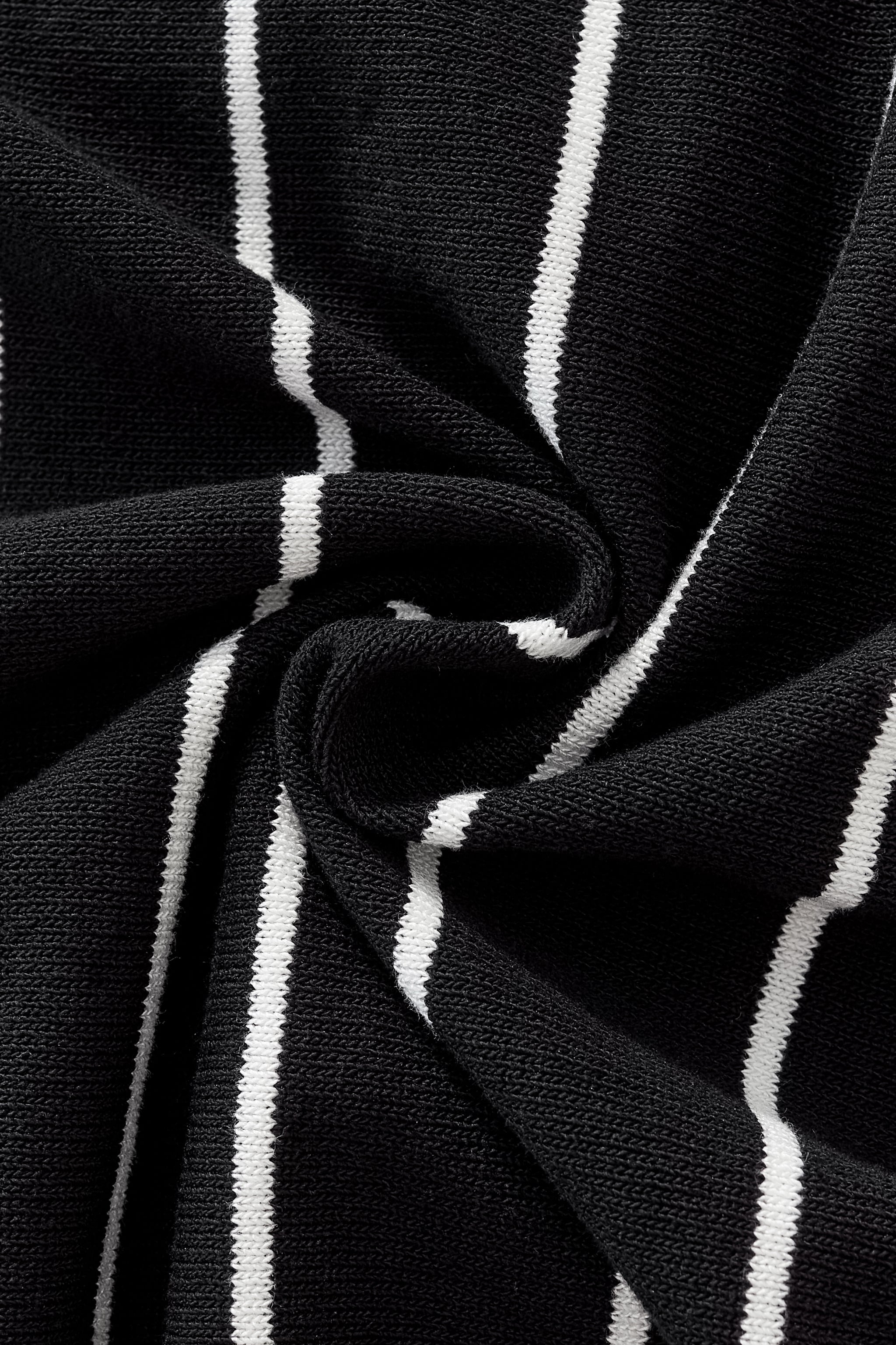 ModStripe Knit Shirt BLACK - My Men's Shop