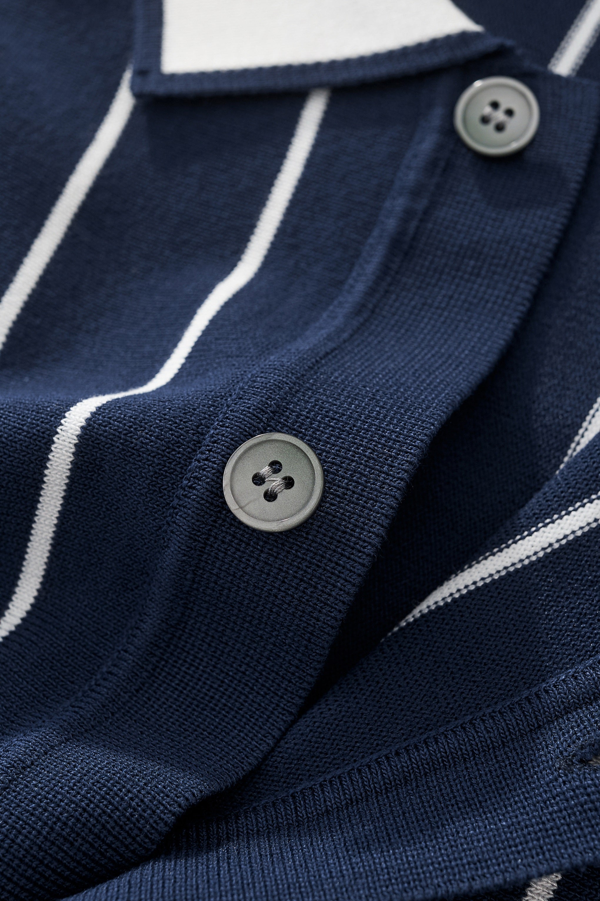 ModStripe Knit Shirt NAVY/WHITE - My Men's Shop