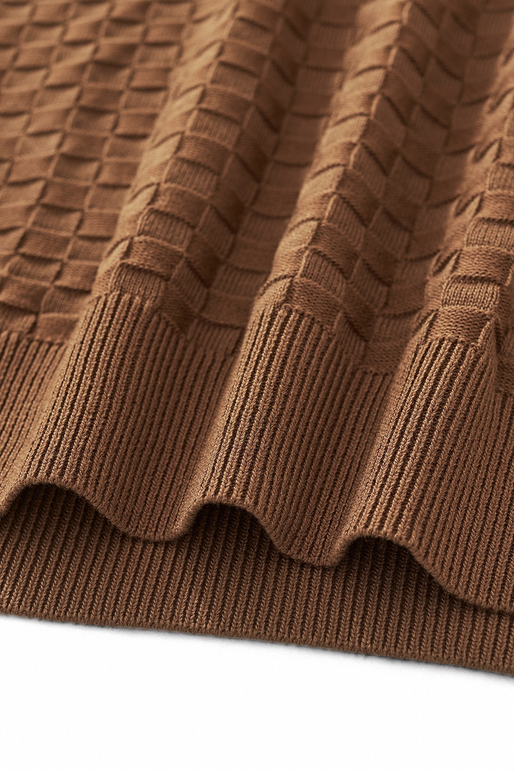 PrimeKnit Button Polo COFFEE - My Men's Shop