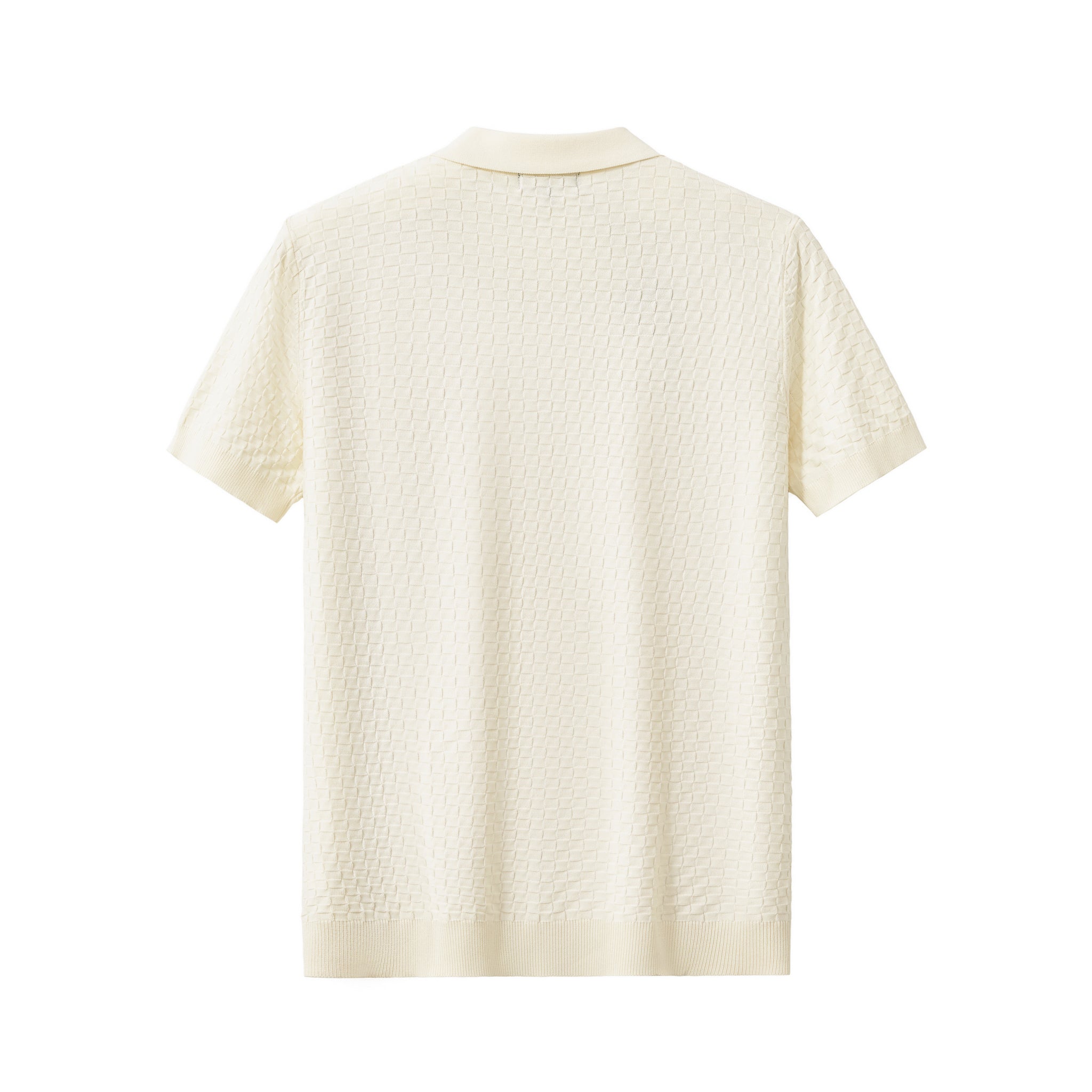 PrimeKnit Button Polo IVORY - My Men's Shop