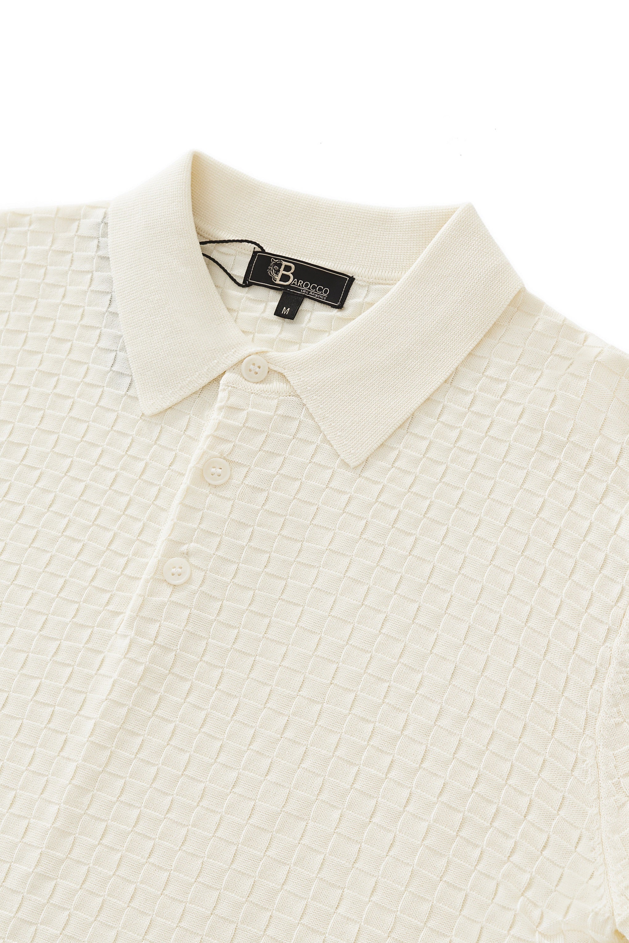 PrimeKnit Button Polo IVORY - My Men's Shop
