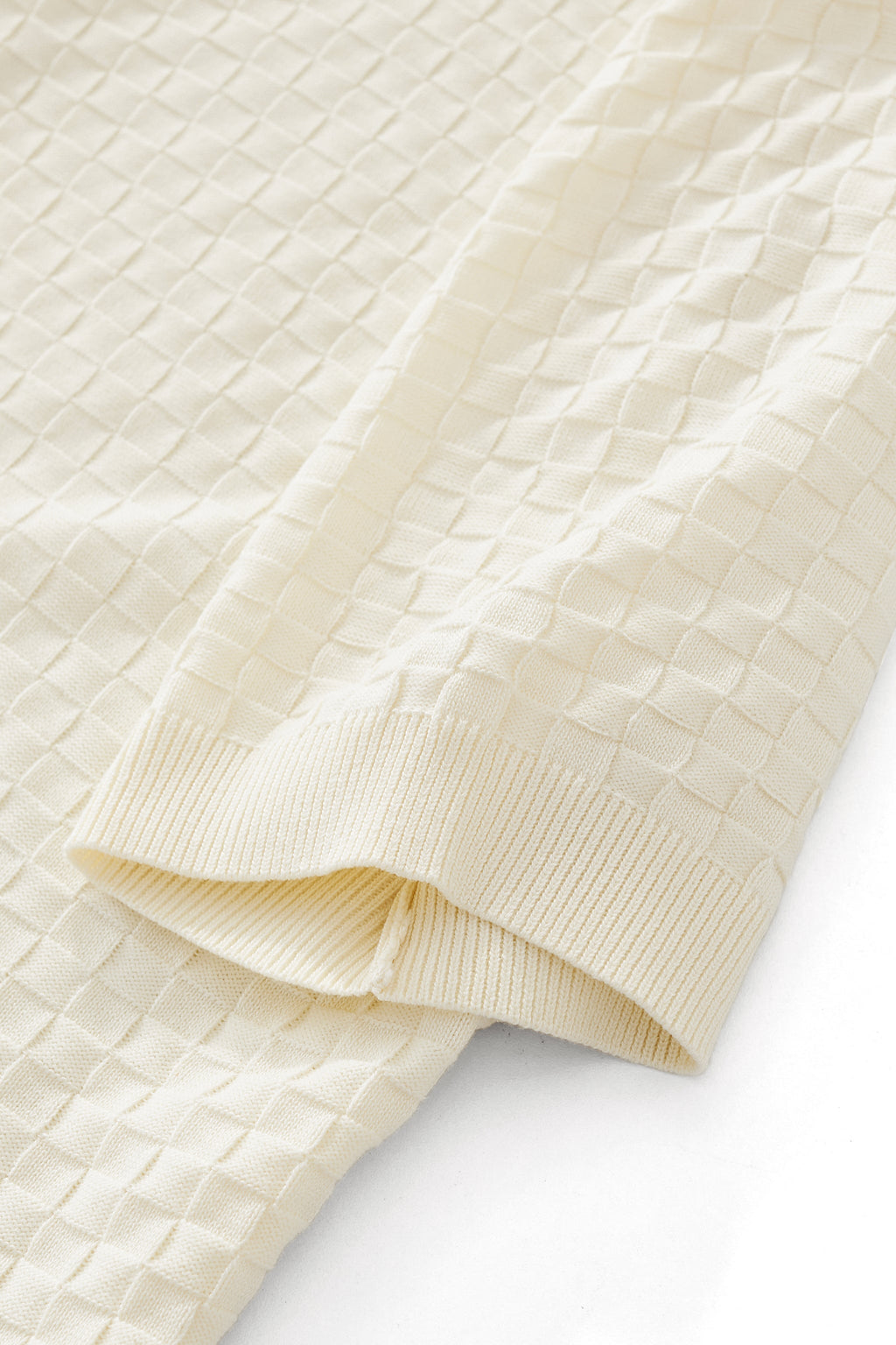 PrimeKnit Button Polo IVORY - My Men's Shop