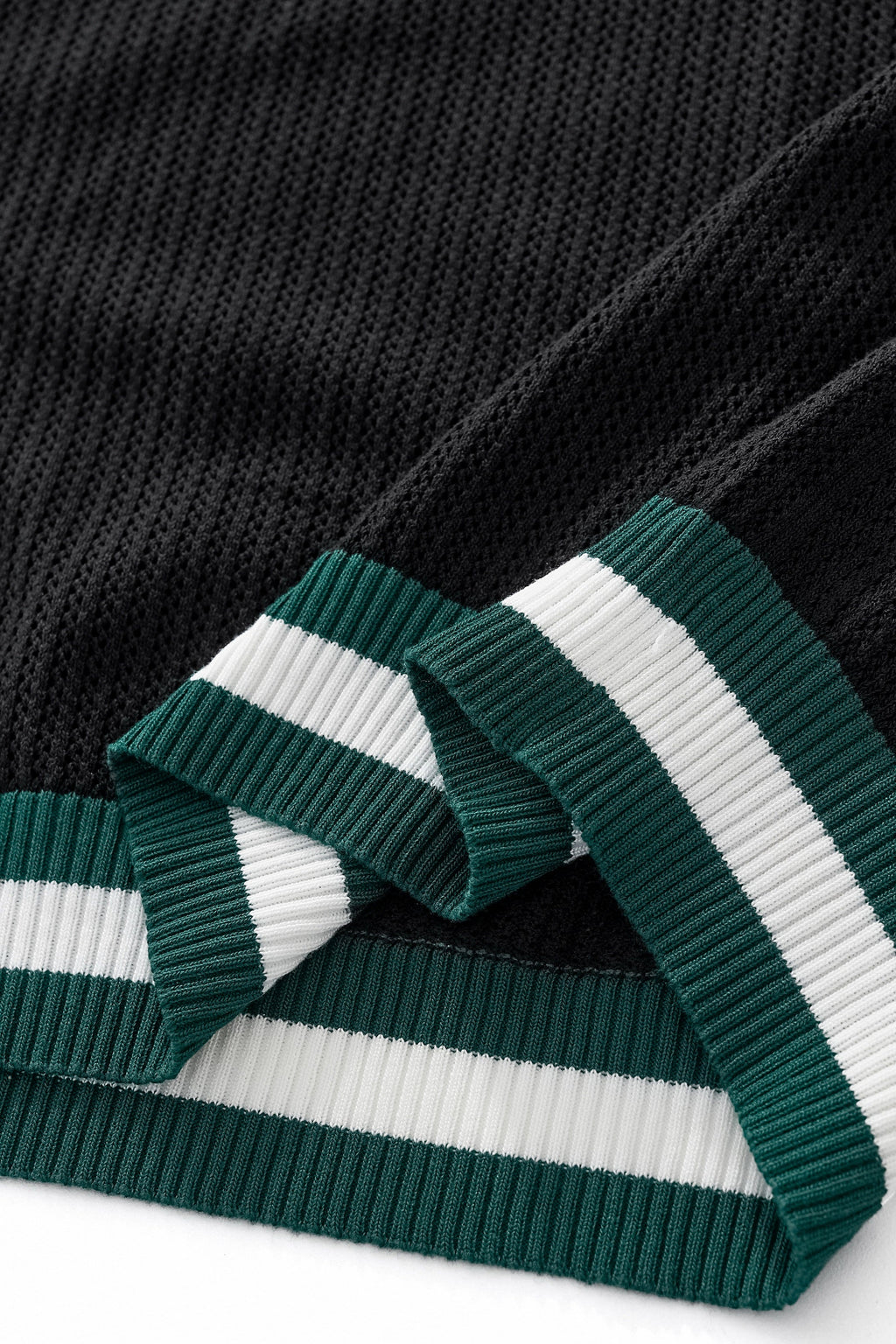 EdgeTrim Mesh Polo BLACK - My Men's Shop