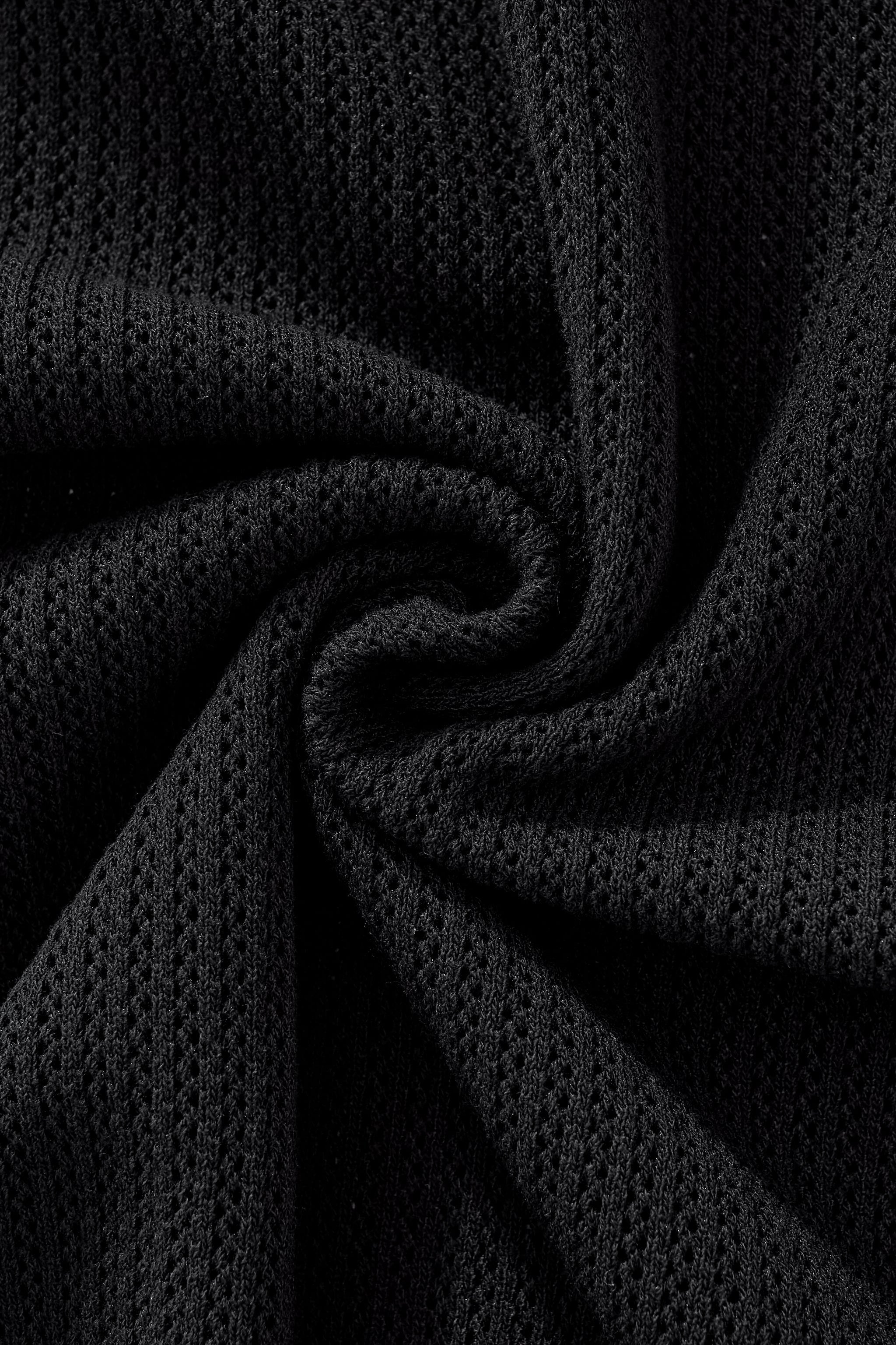EdgeTrim Mesh Polo BLACK - My Men's Shop