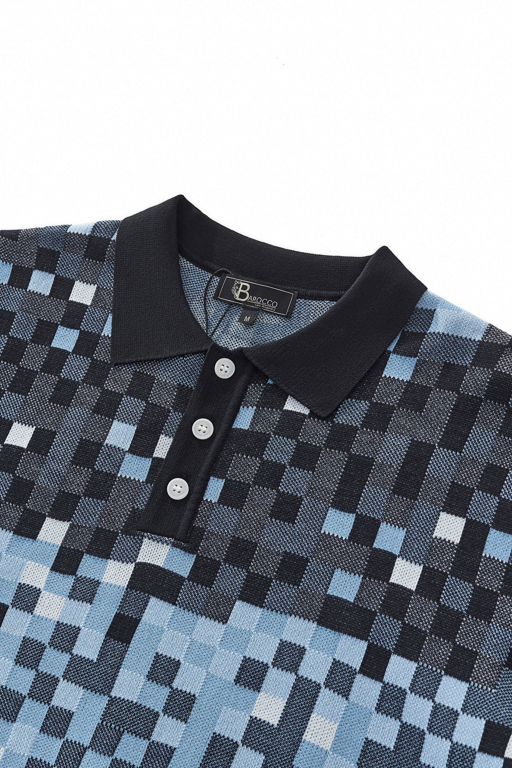 Pixel Fade Polo BLACK - My Men's Shop