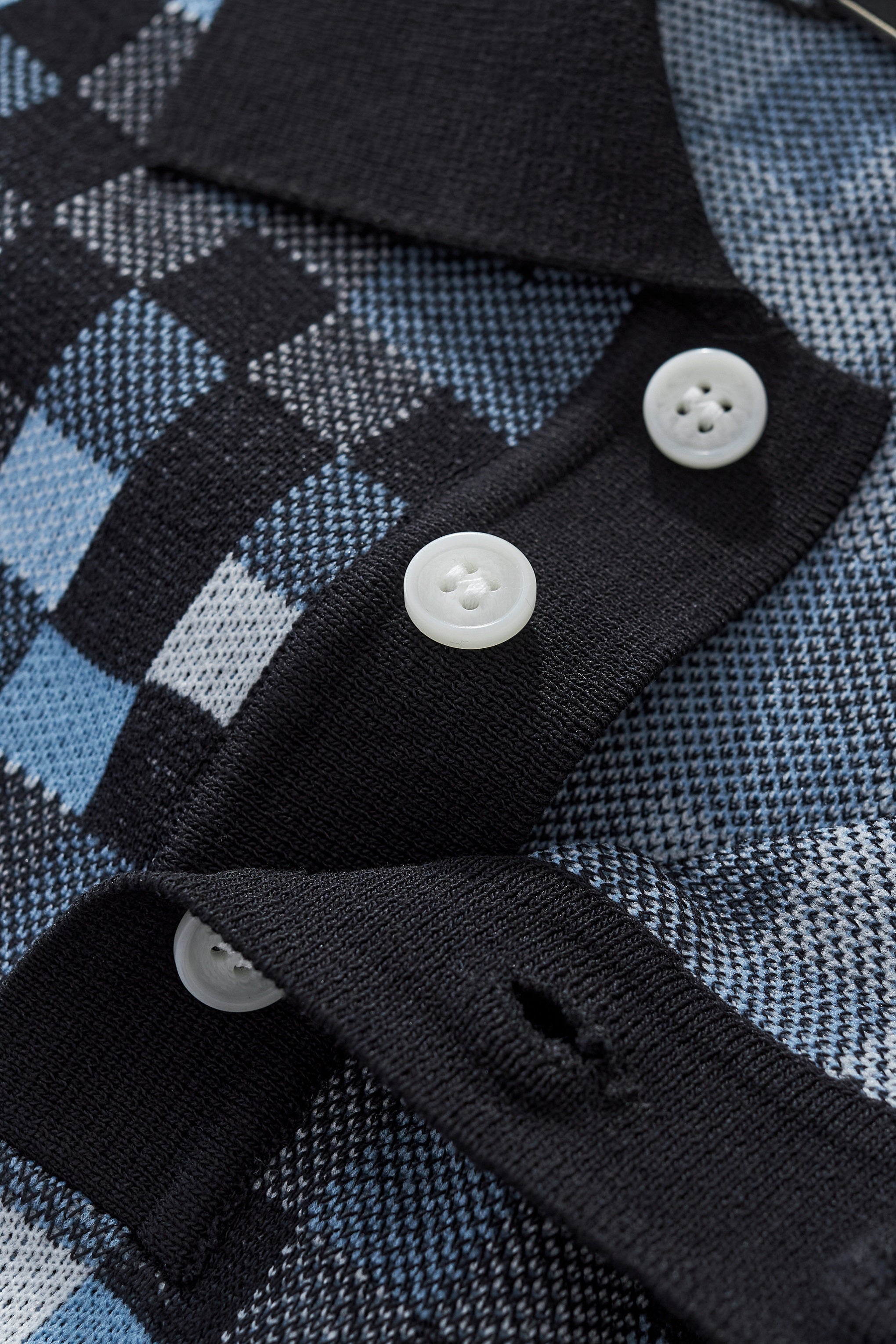 Pixel Fade Polo BLACK - My Men's Shop
