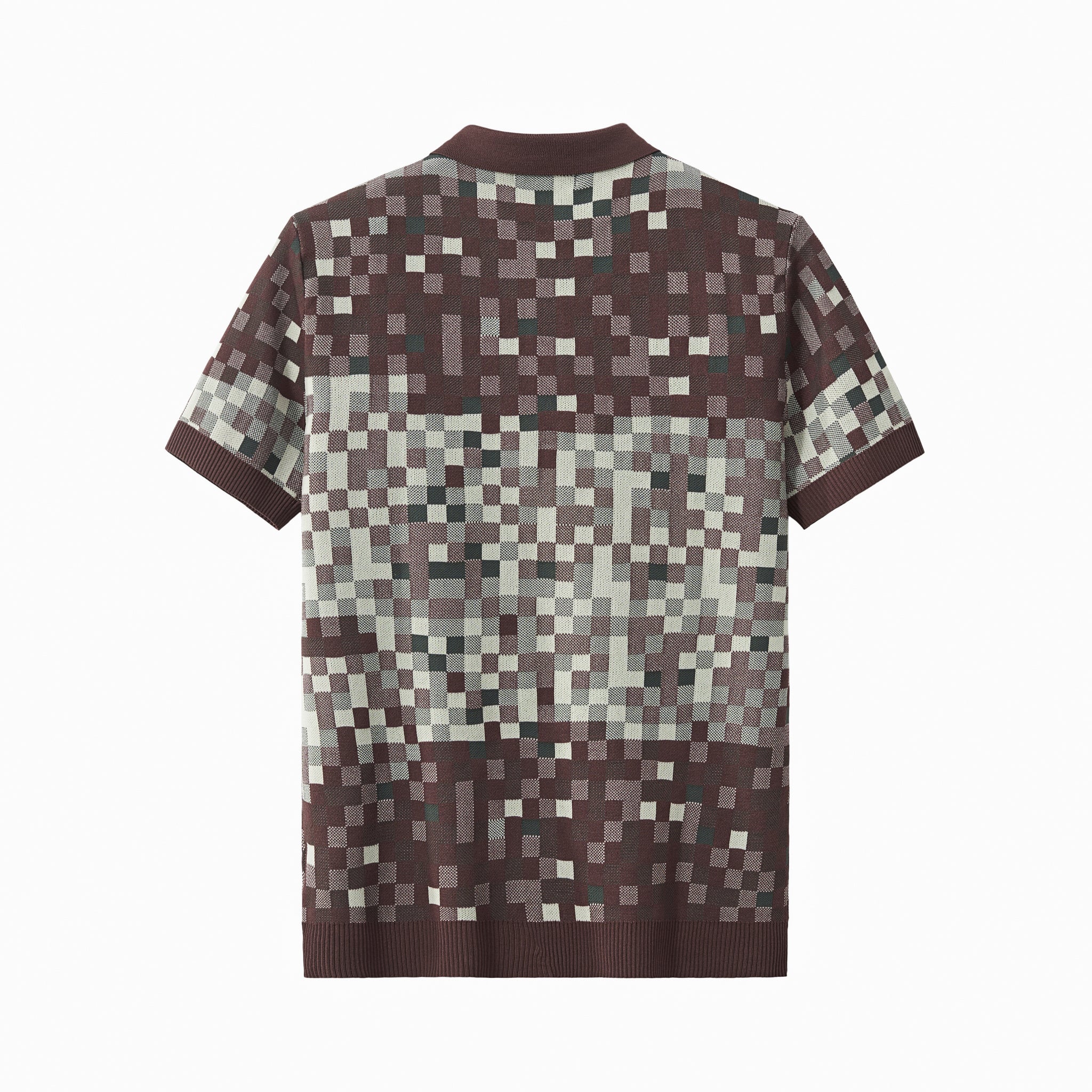 Pixel Fade Polo KHAKI - My Men's Shop