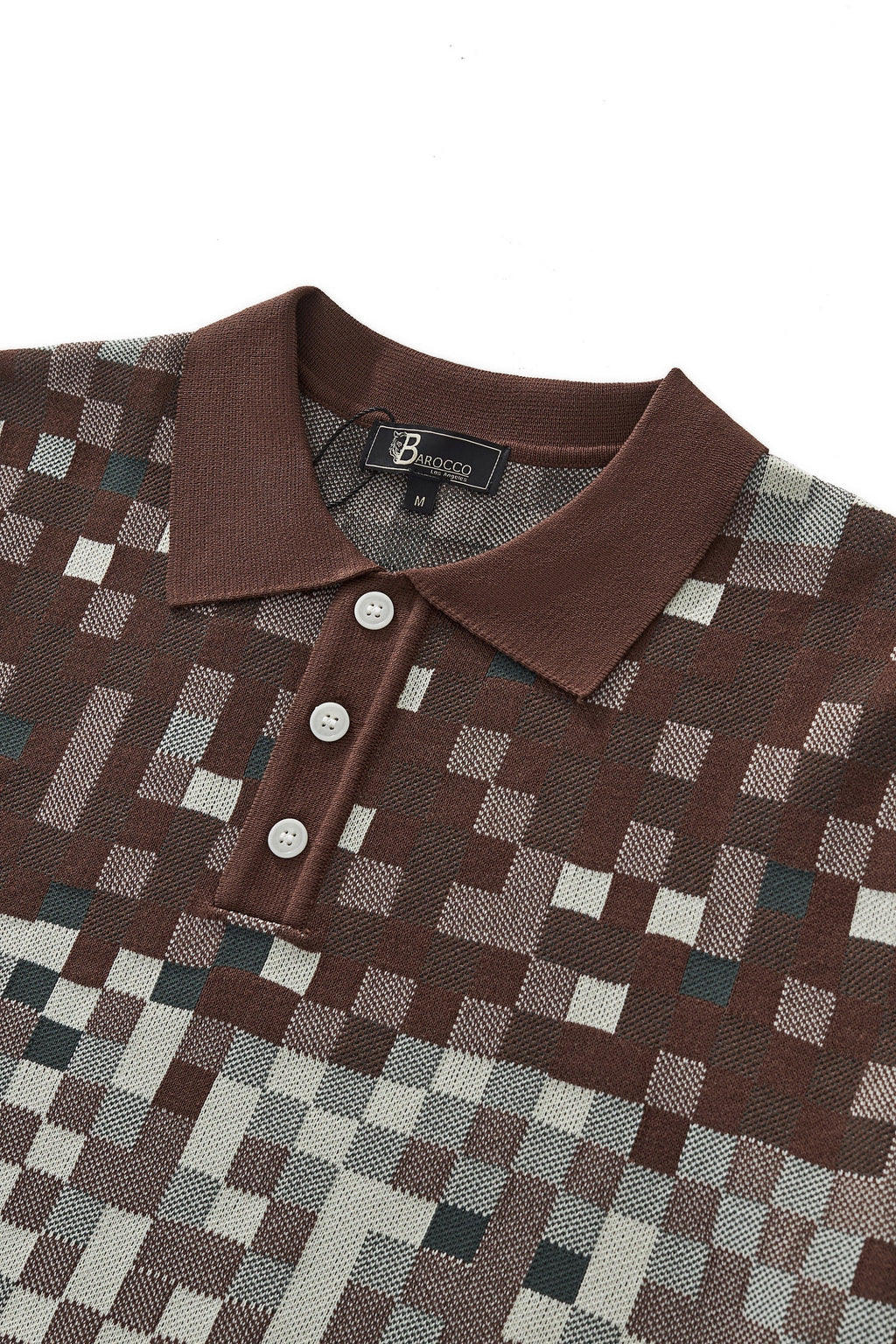Pixel Fade Polo KHAKI - My Men's Shop