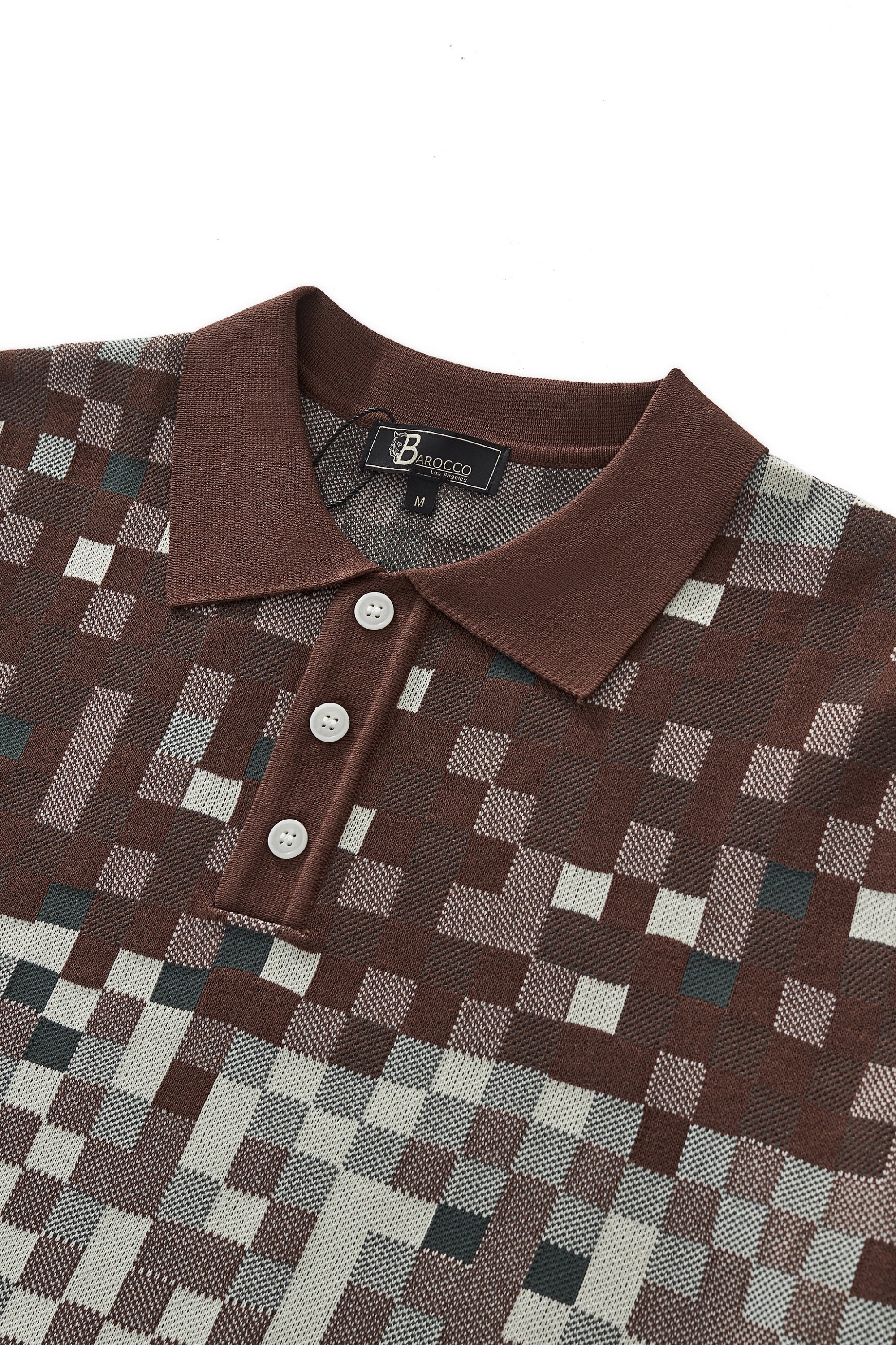 Pixel Fade Polo KHAKI - My Men's Shop