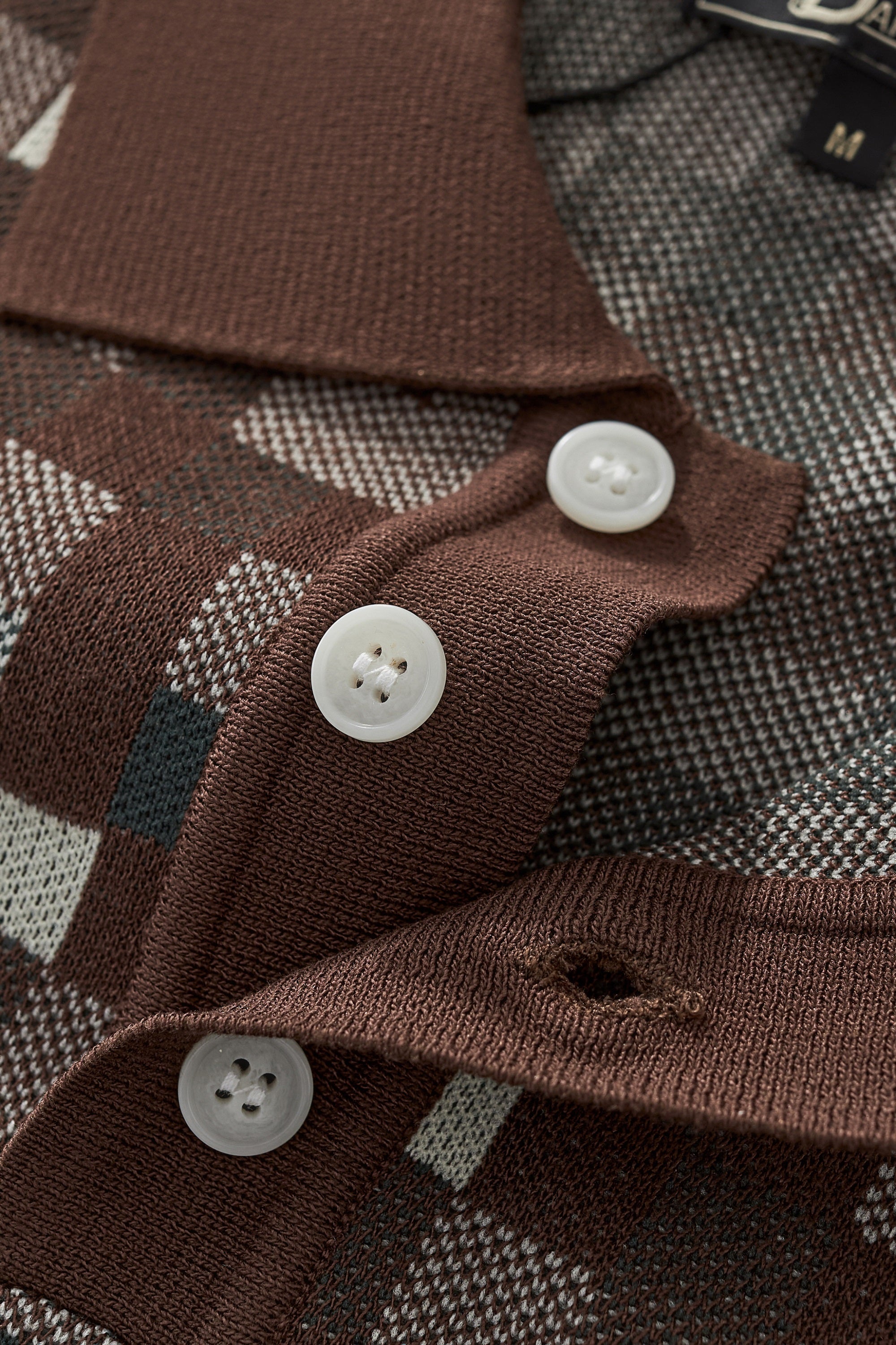 Pixel Fade Polo KHAKI - My Men's Shop