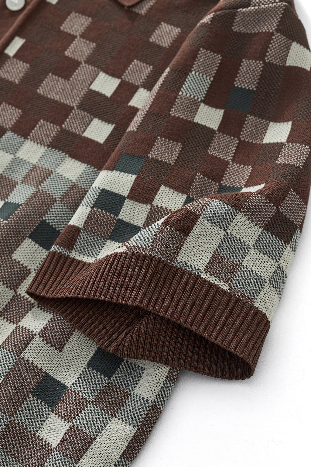 Pixel Fade Polo KHAKI - My Men's Shop