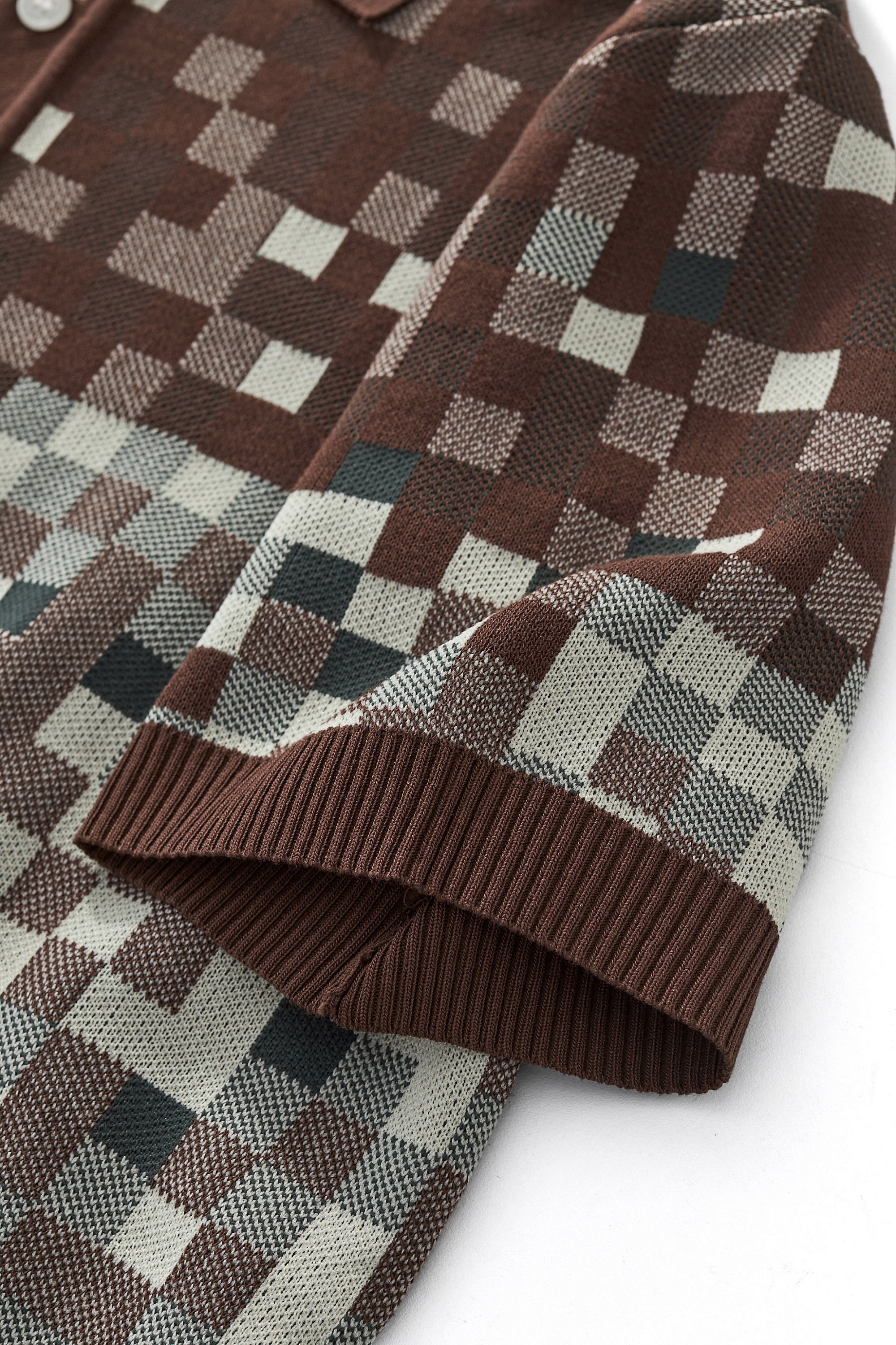 Pixel Fade Polo KHAKI - My Men's Shop