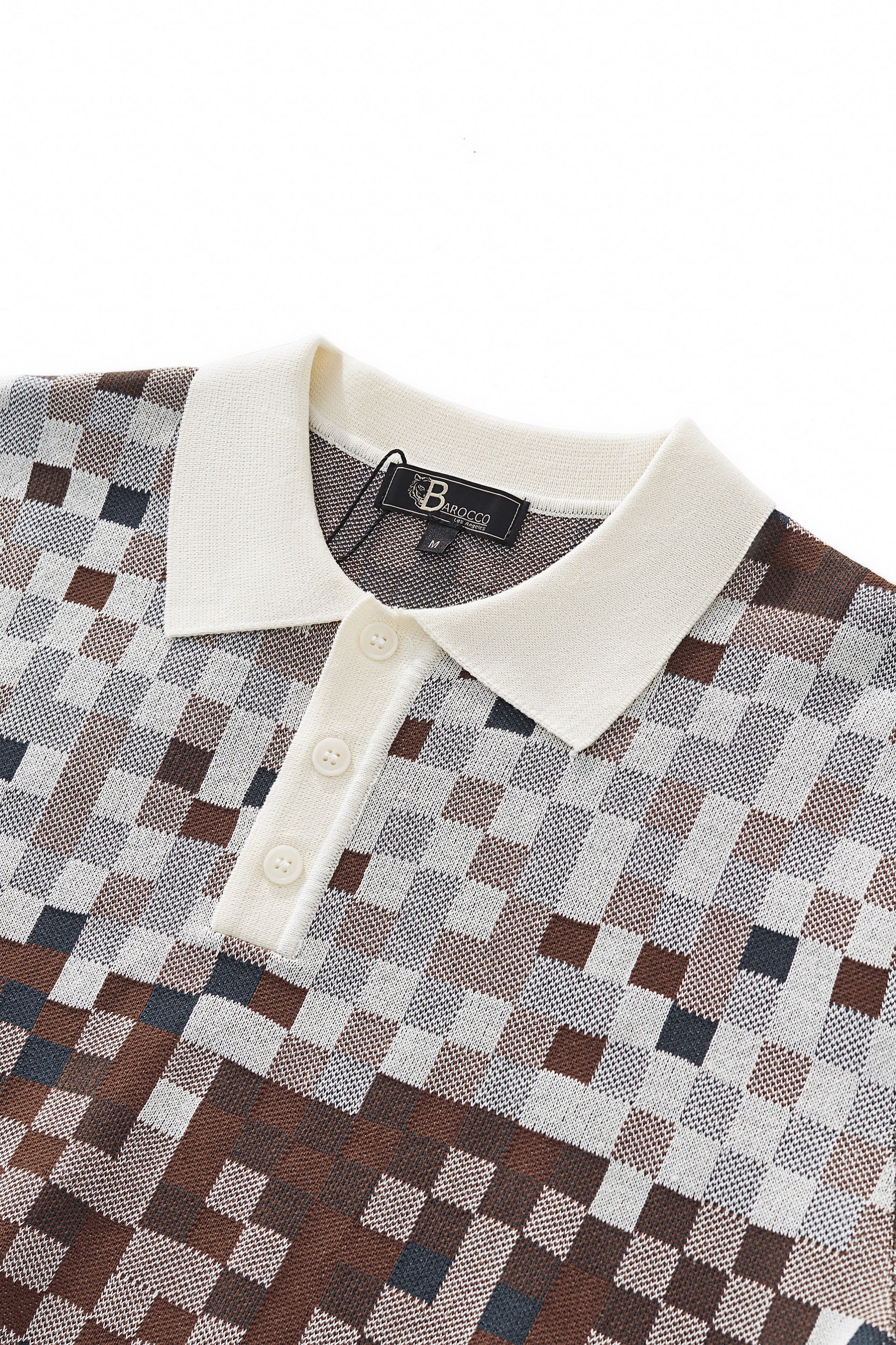 Pixel Fade Polo WHITE - My Men's Shop