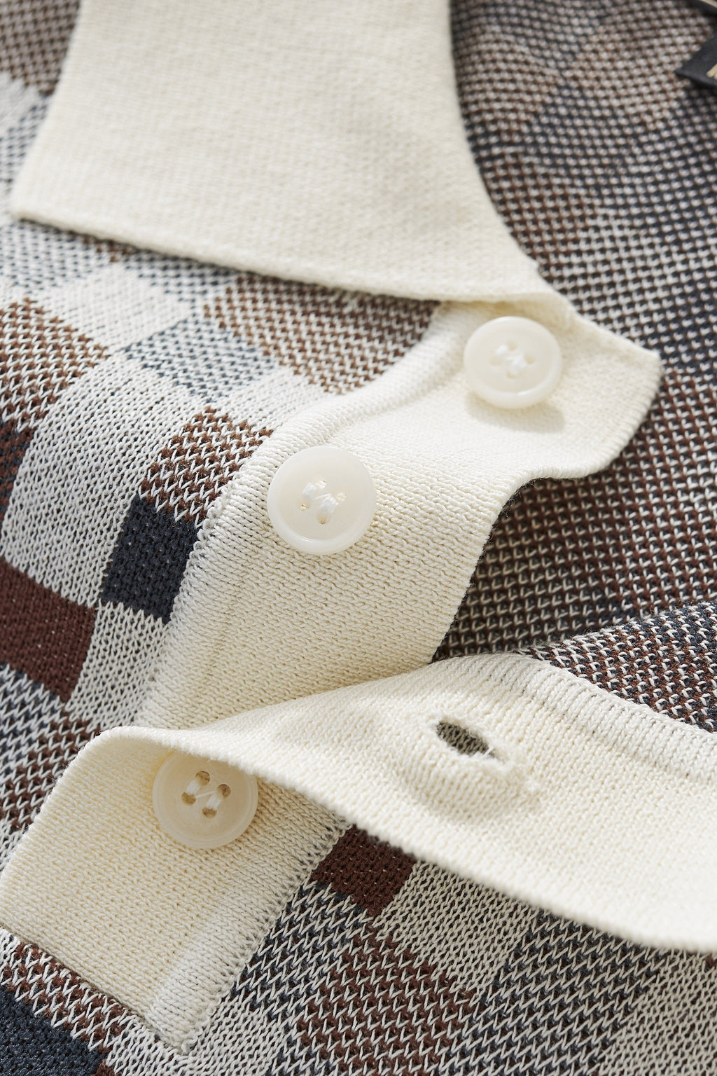 Pixel Fade Polo WHITE - My Men's Shop