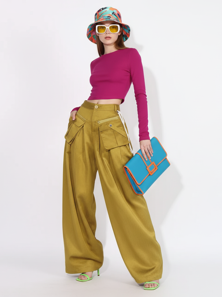 Patchwork Pocket Pants, Dumbo | Women - BYMANYC ® New York - My Men's Shop