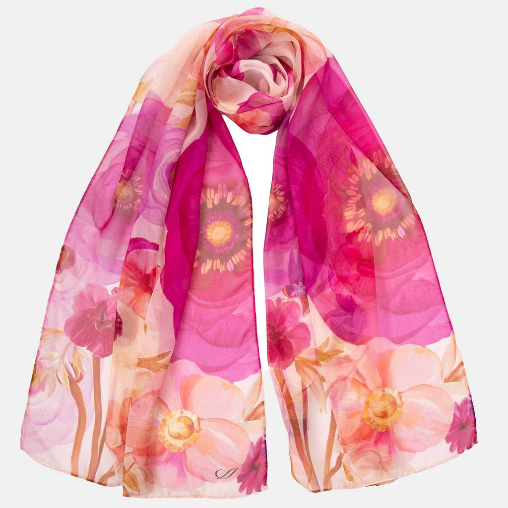 Campo de' Fiori - Long Silk Scarf - Pink - My Men's Shop