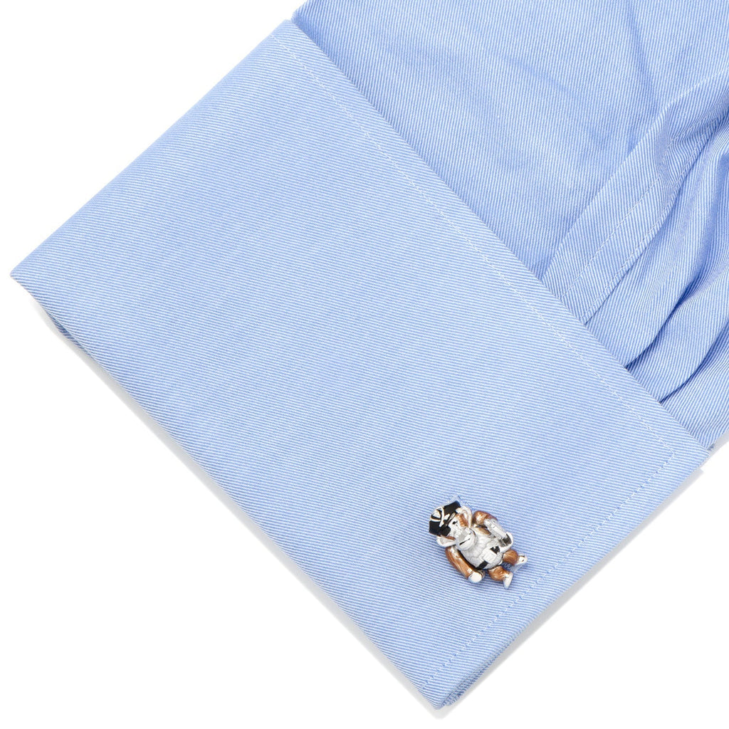 Moving Monkey Pirate with Hat and Sword Cufflinks - My Men's Shop