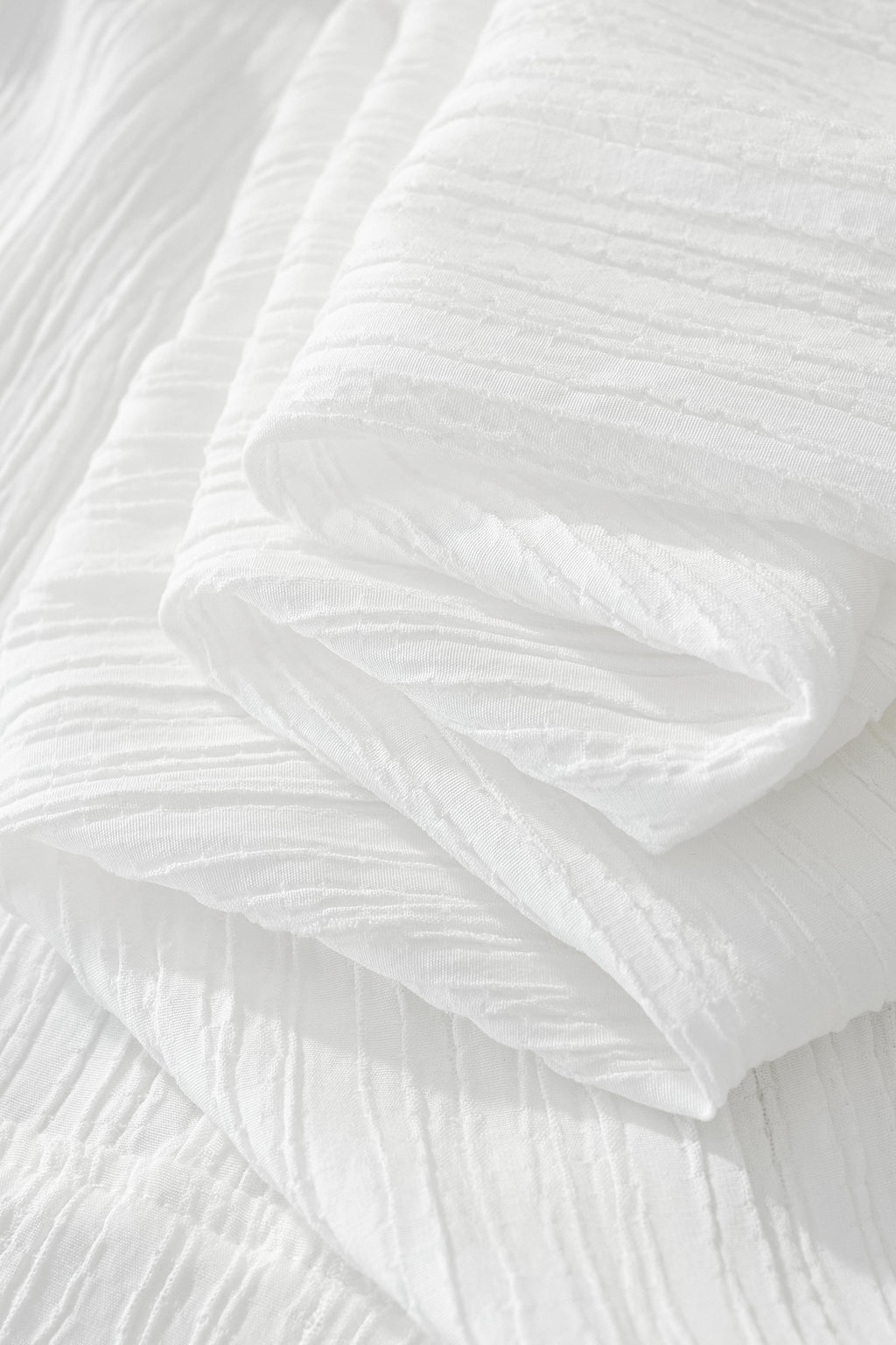 Crinkle Texture Shirt & Pant Set WHITE - My Men's Shop