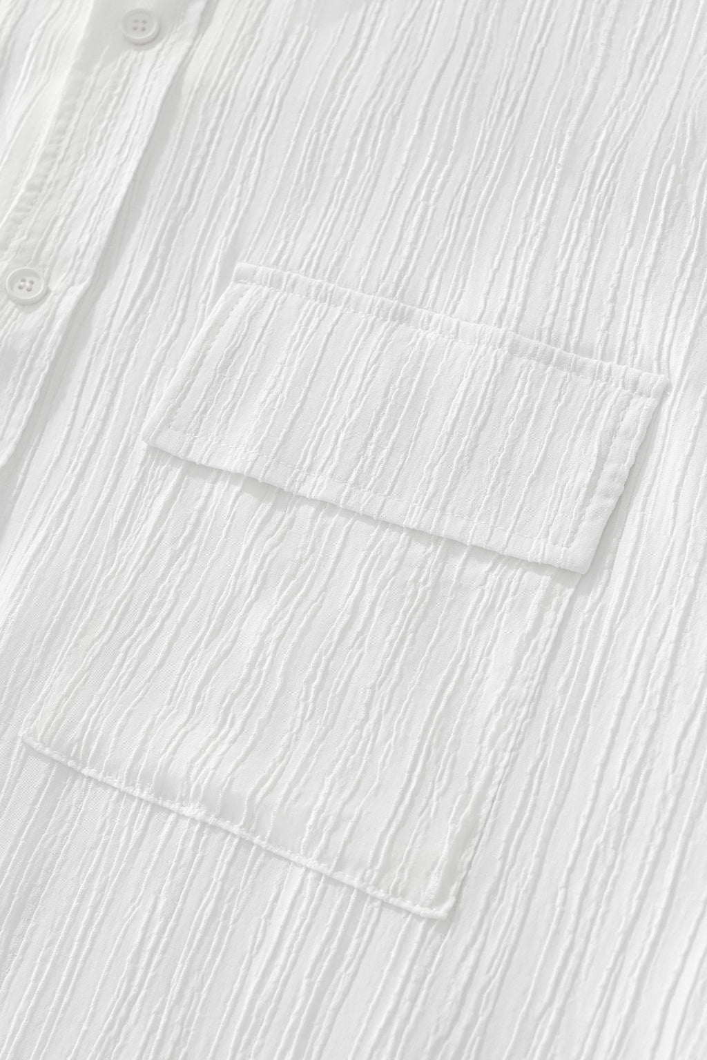 Crinkle Texture Shirt & Pant Set WHITE - My Men's Shop