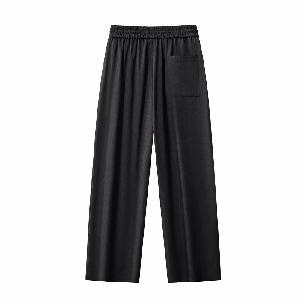 Flow Set – Textured Short Sleeve Shirt & Pant BLACK - My Men's Shop