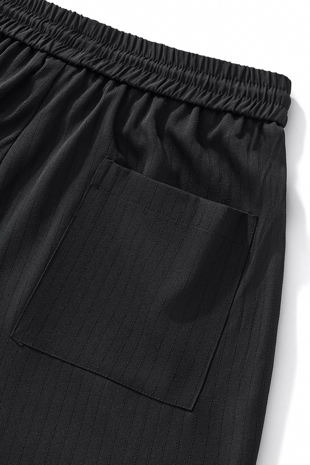 Flow Set – Textured Short Sleeve Shirt & Pant BLACK - My Men's Shop