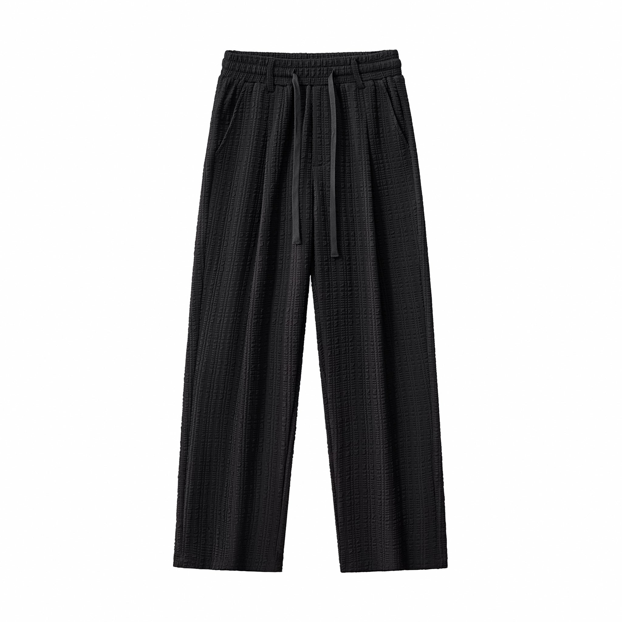 Loft Set – Textured Short Sleeve Shirt & Pant BLACK - My Men's Shop