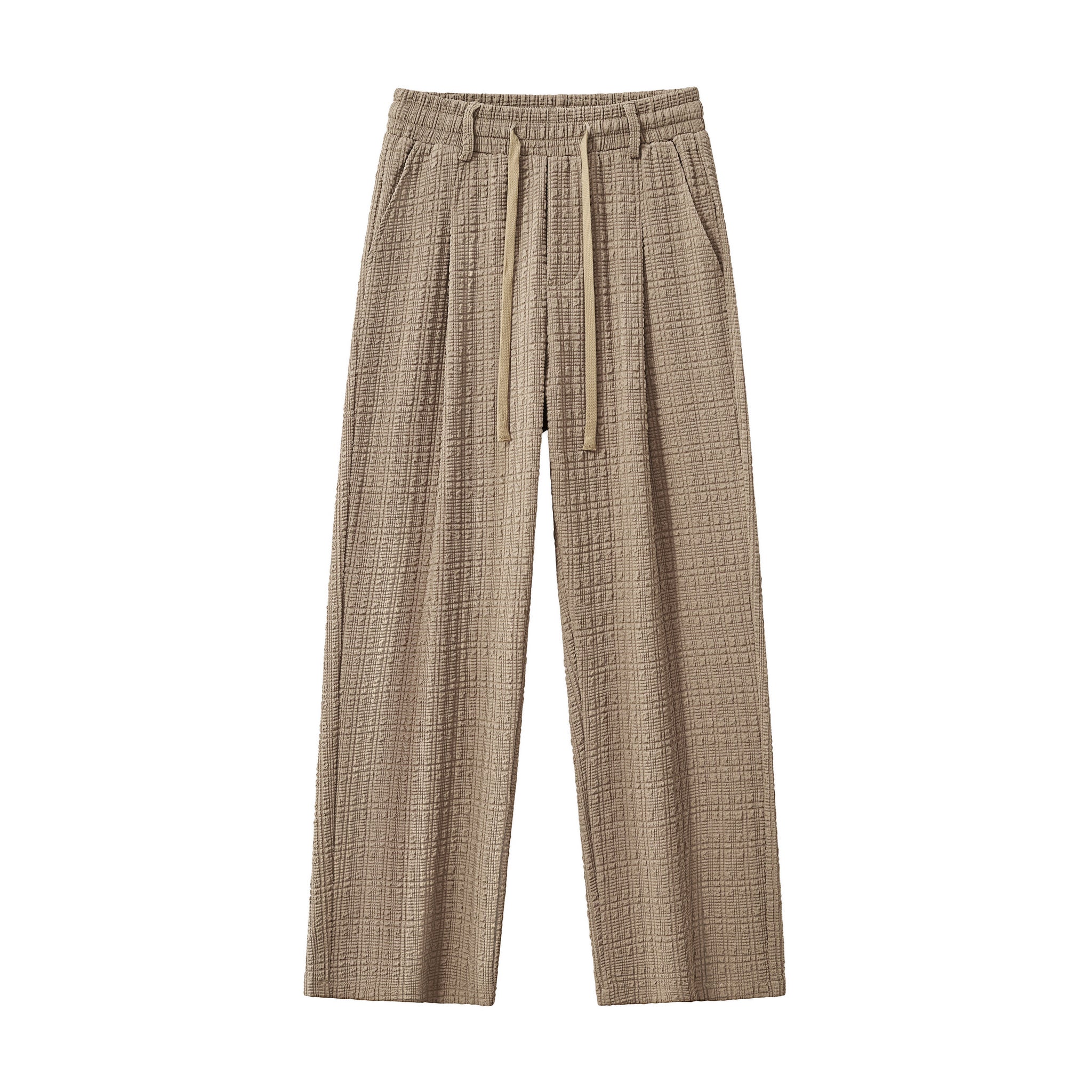 Loft Set – Textured Short Sleeve Shirt & Pant BROWN - My Men's Shop
