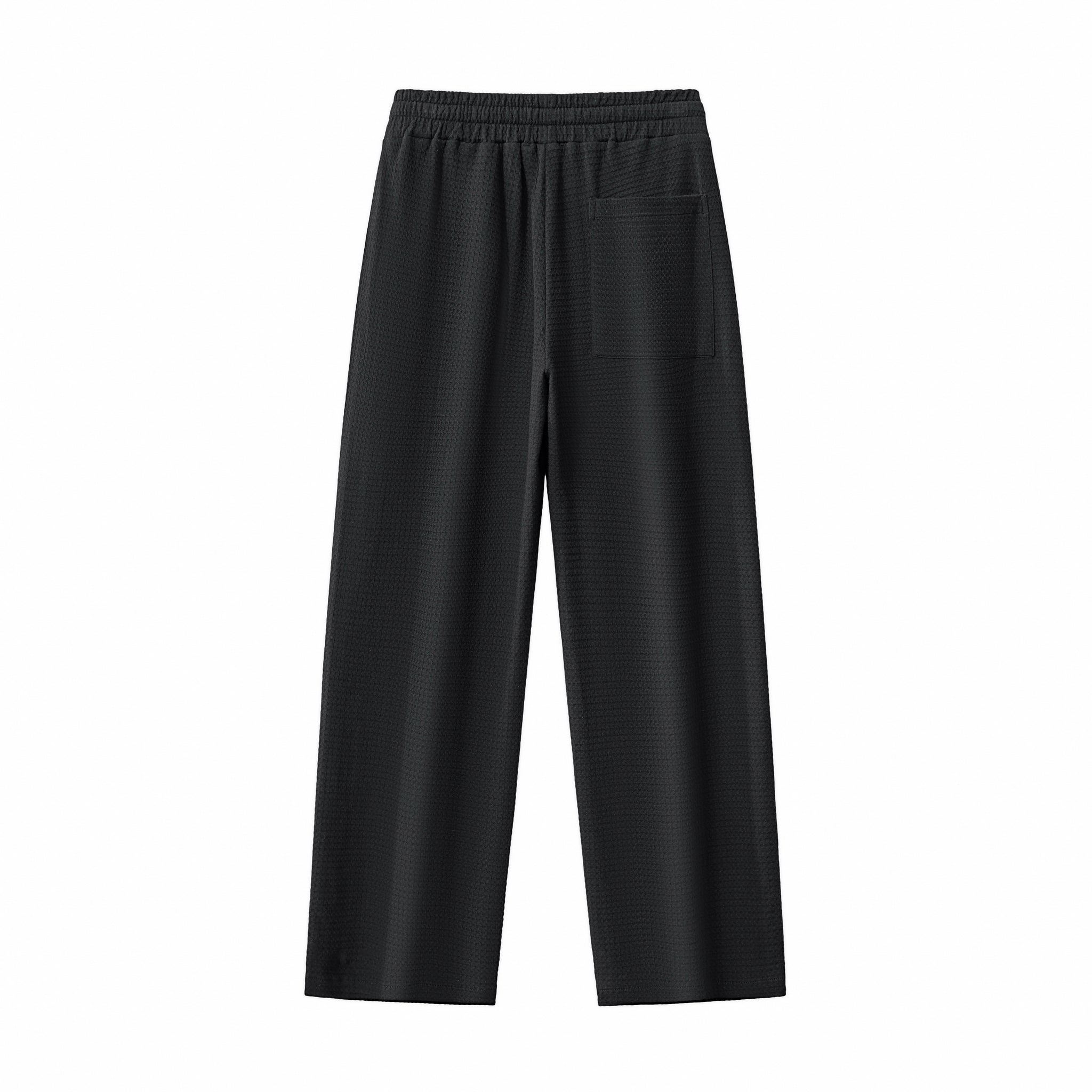Vista Set – Waffle Textured Shirt & Pant BLACK - My Men's Shop