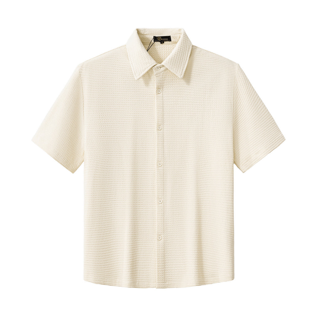 Vista Set – Waffle Textured Shirt & Pant TAUPE - My Men's Shop