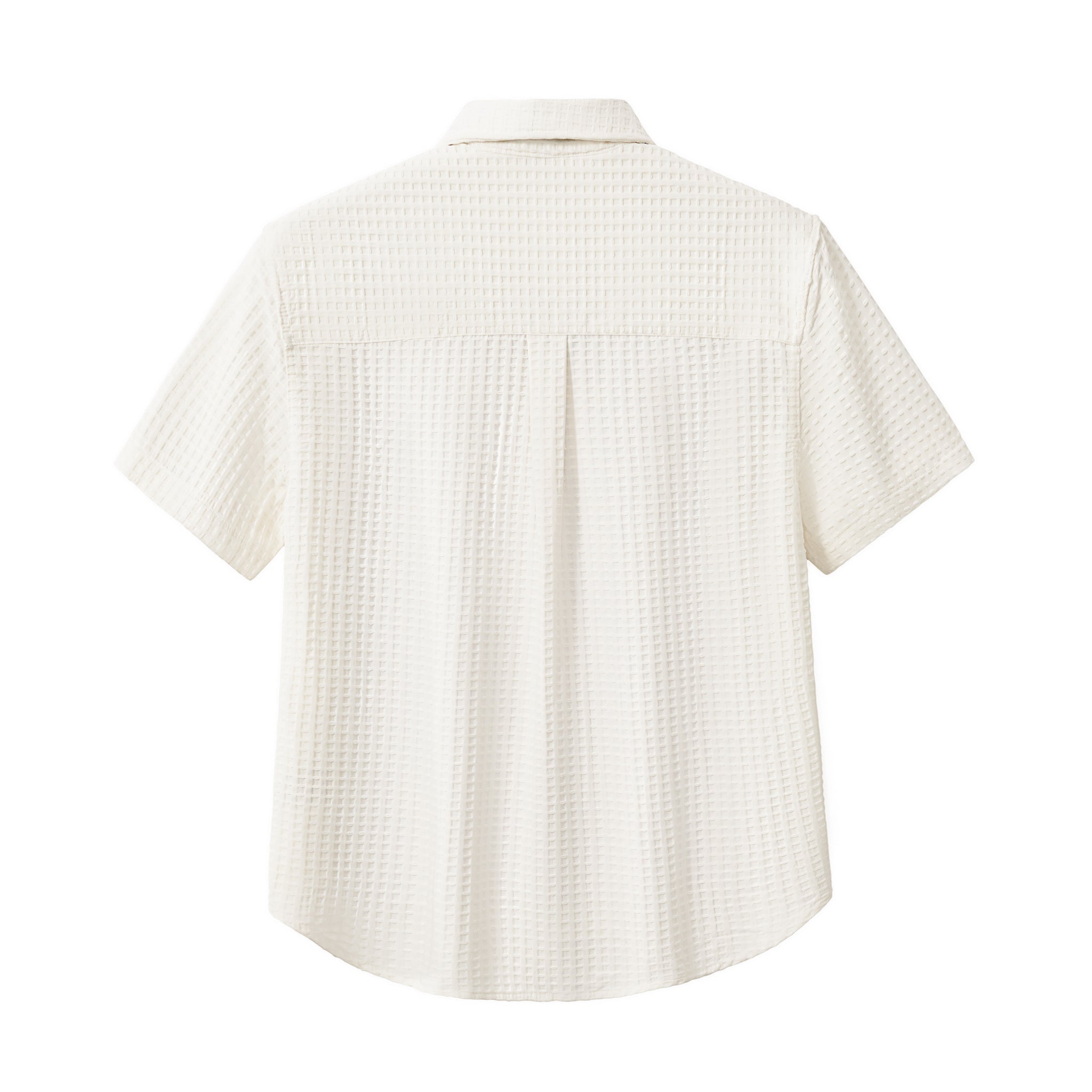 Drift Set – Waffle Textured Shirt & Short WHITE - My Men's Shop