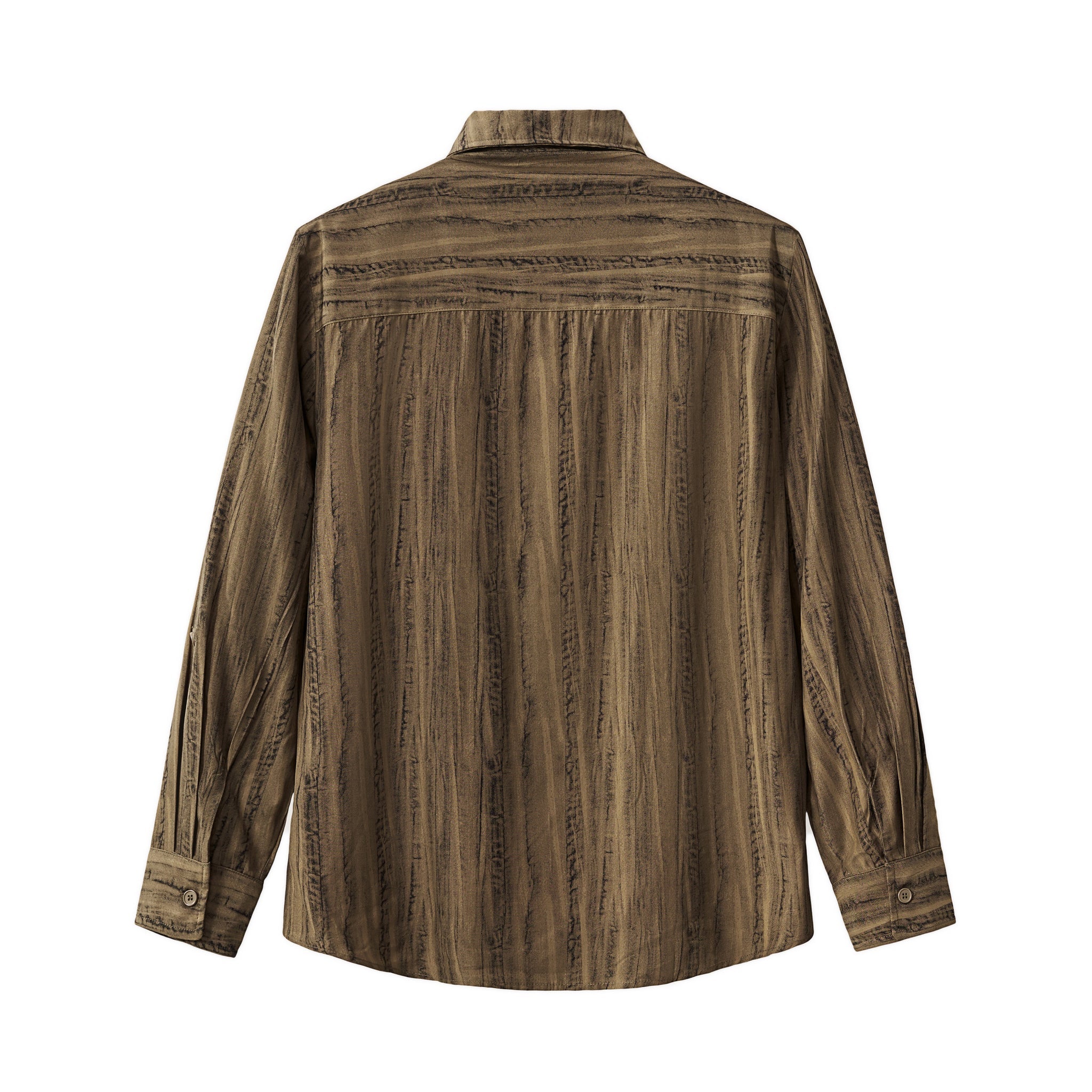 Strata Set – Printed Long Sleeve Shirt & Pant BROWN - My Men's Shop