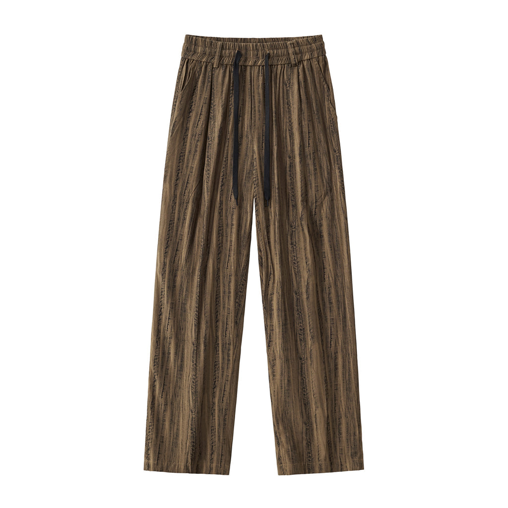 Strata Set – Printed Long Sleeve Shirt & Pant BROWN - My Men's Shop
