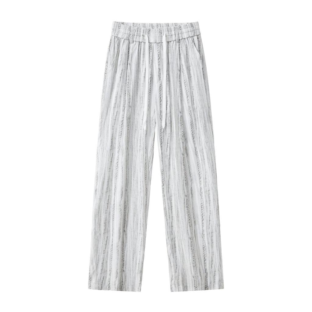 Strata Set – Printed Long Sleeve Shirt & Pant GREY - My Men's Shop