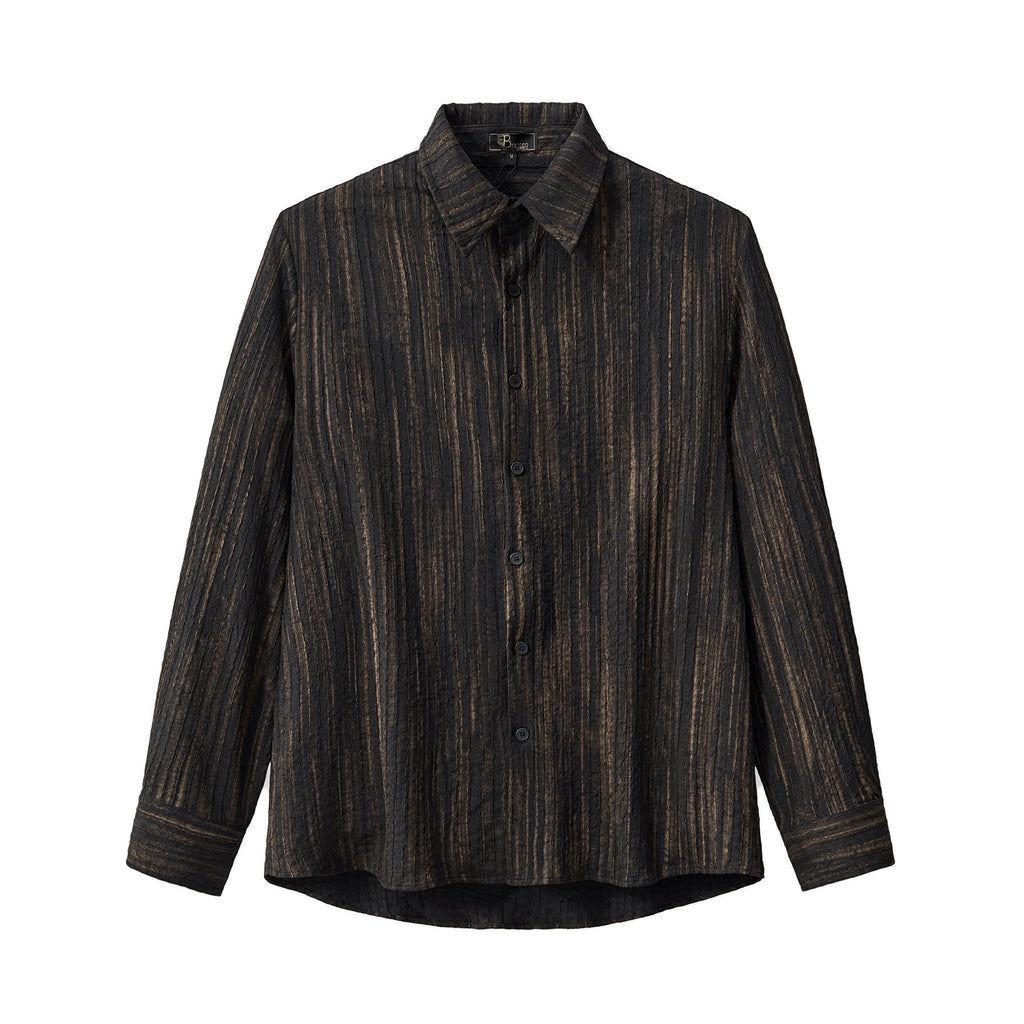 Canyon Set – Printed LS Shirt & Pleated pant BLACK - My Men's Shop