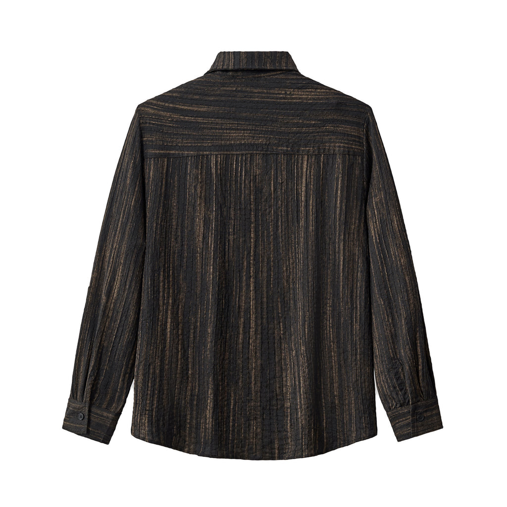 Canyon Set – Printed LS Shirt & Pleated pant BLACK - My Men's Shop