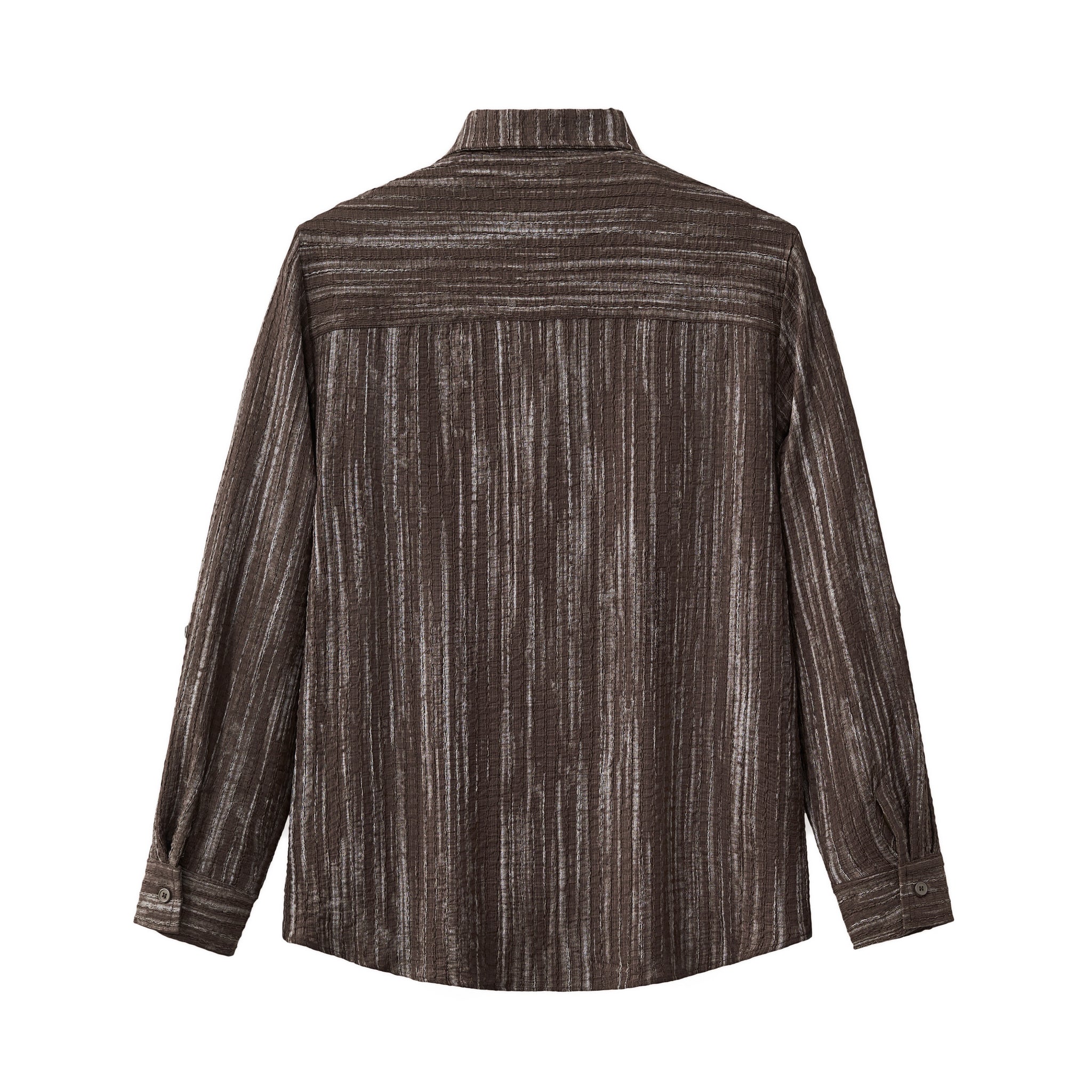 Canyon Set – Printed LS Shirt & Pleated pant BROWN - My Men's Shop