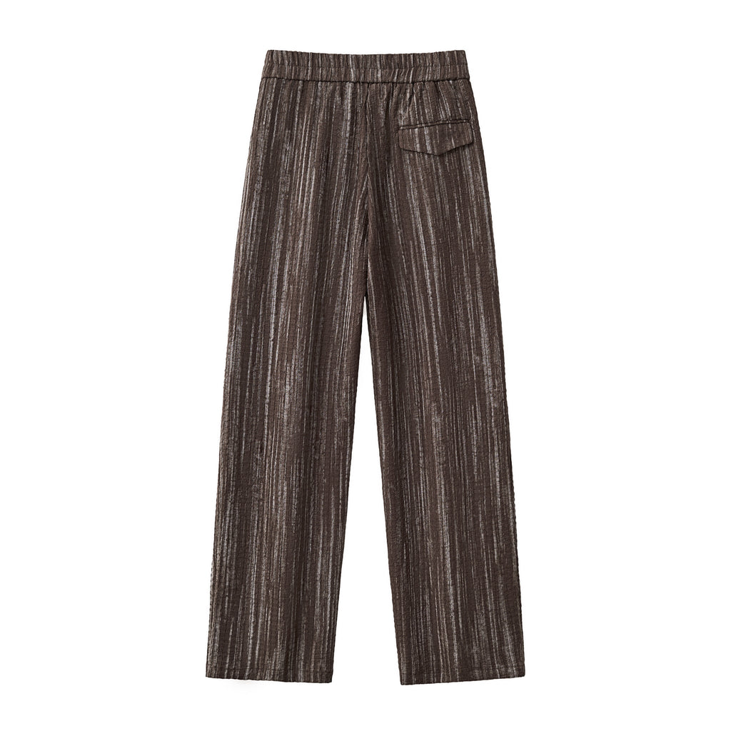 Canyon Set – Printed LS Shirt & Pleated pant BROWN - My Men's Shop
