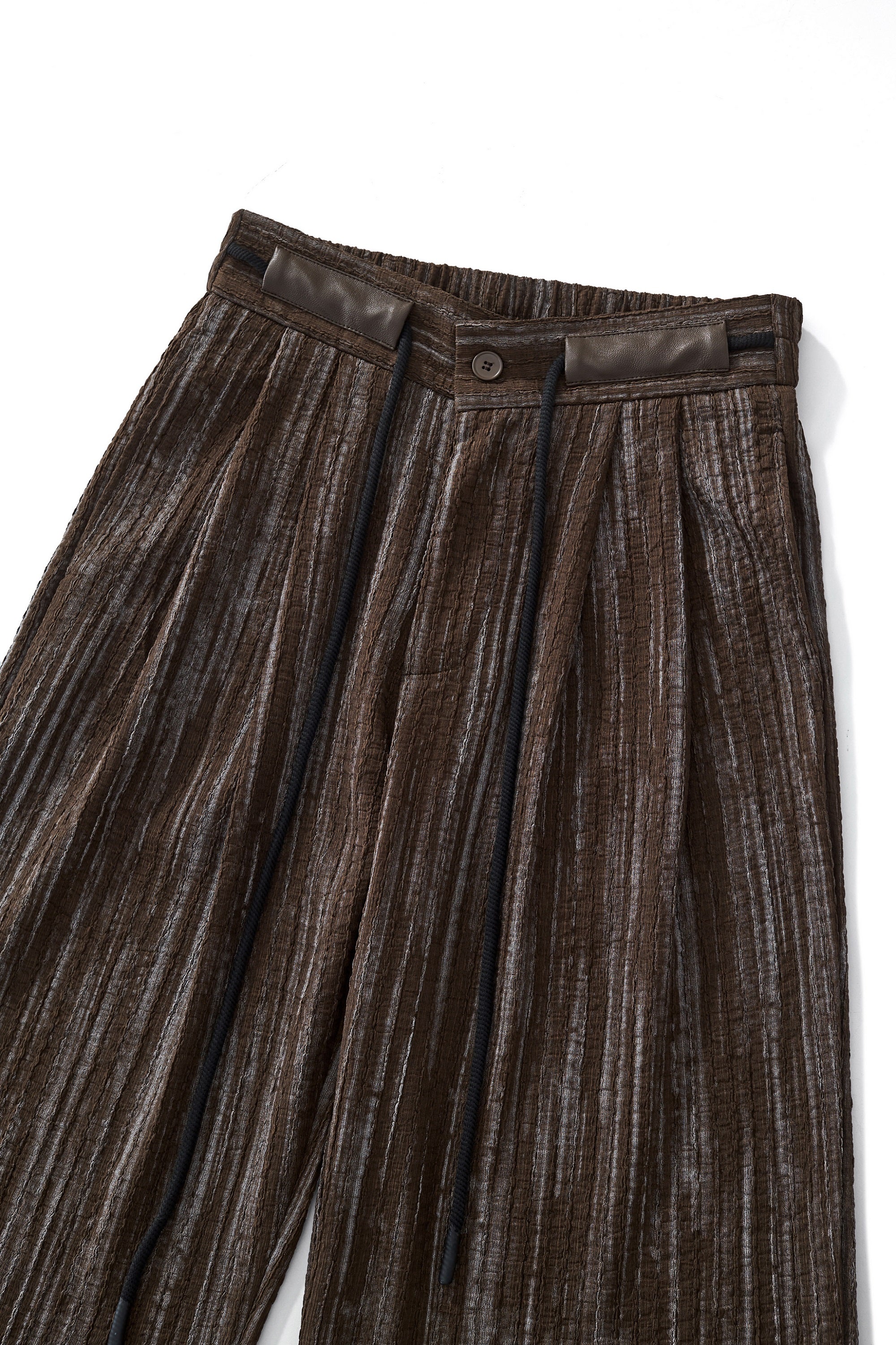 Canyon Set – Printed LS Shirt & Pleated pant BROWN - My Men's Shop