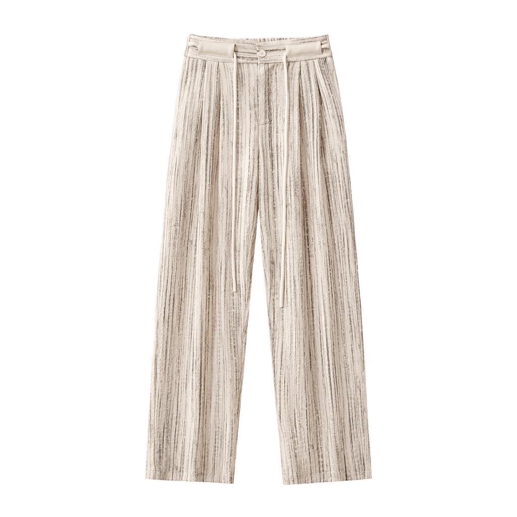 Canyon Set – Printed LS Shirt & Pleated pant TAUPE - My Men's Shop