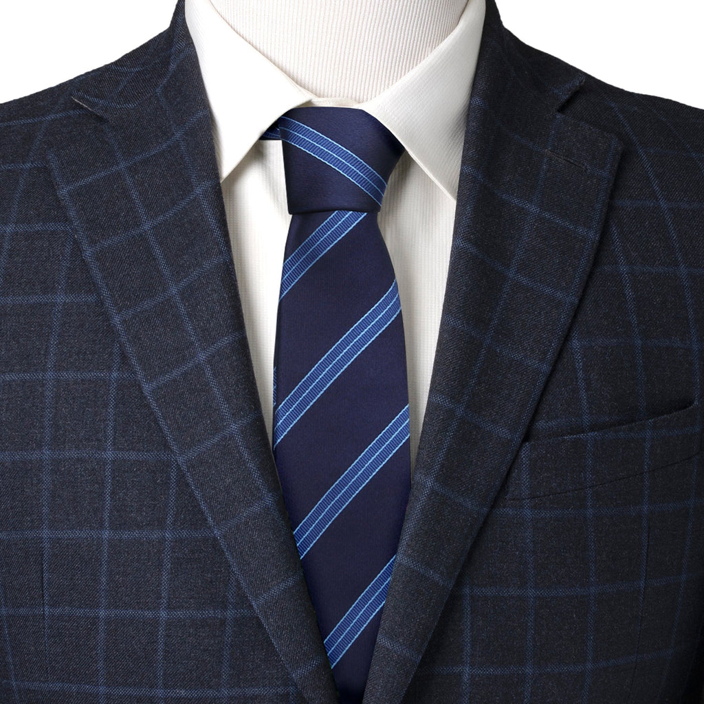 Star Trek Enterprise Flight Blue Stripe Men's Tie