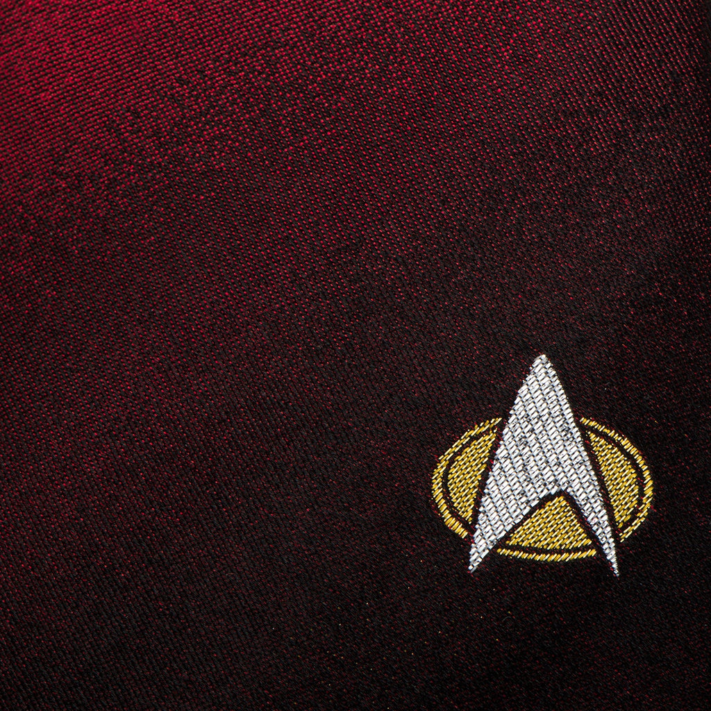 Star Trek TNG Shield Red Ombre Men's Tie
