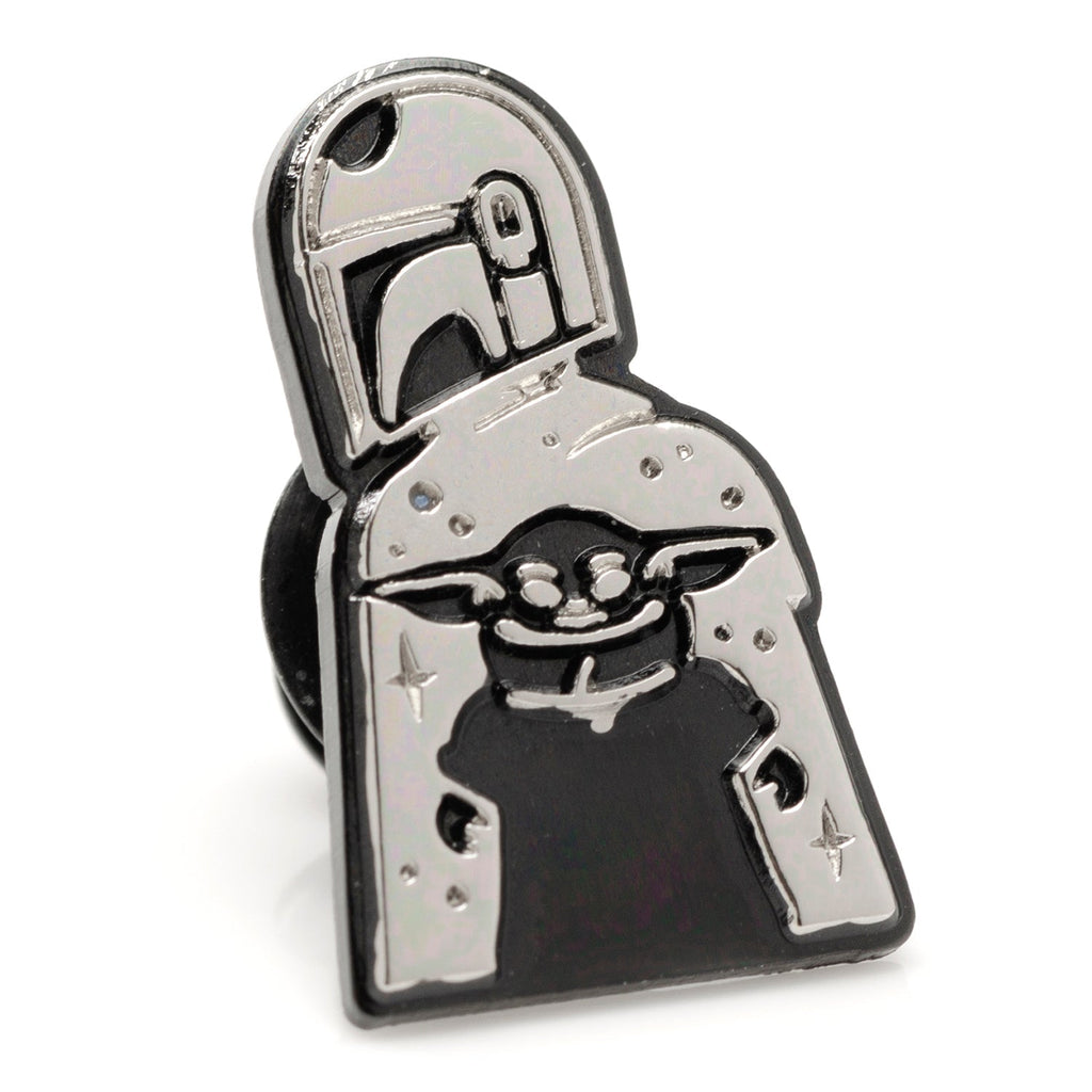 Star Wars Mandalorian and Grogu Navy Paisley Tie, Grogu Tie Bar, and Lapel Pin Gift Set