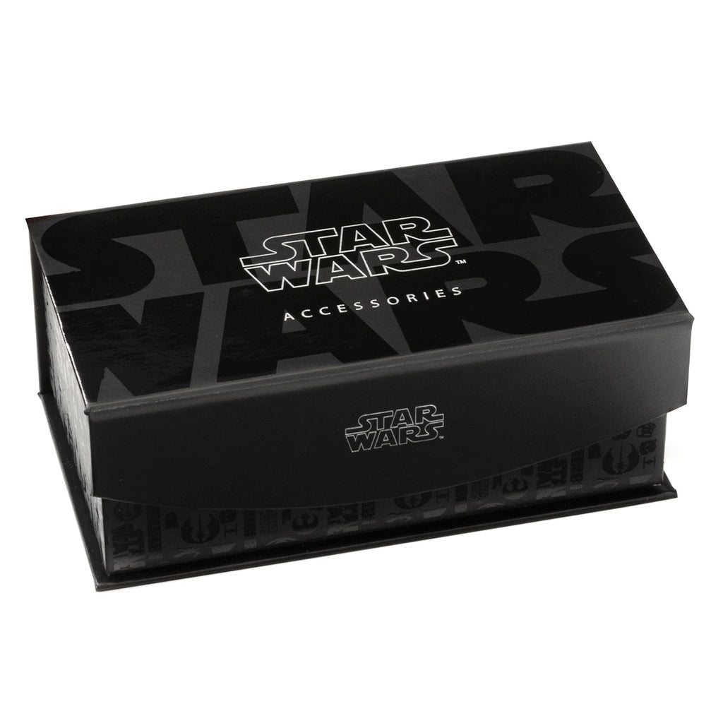Star Wars Yoda Green and Blue Paisley Tie and LIGHTSABER Tie Clip Gift Set