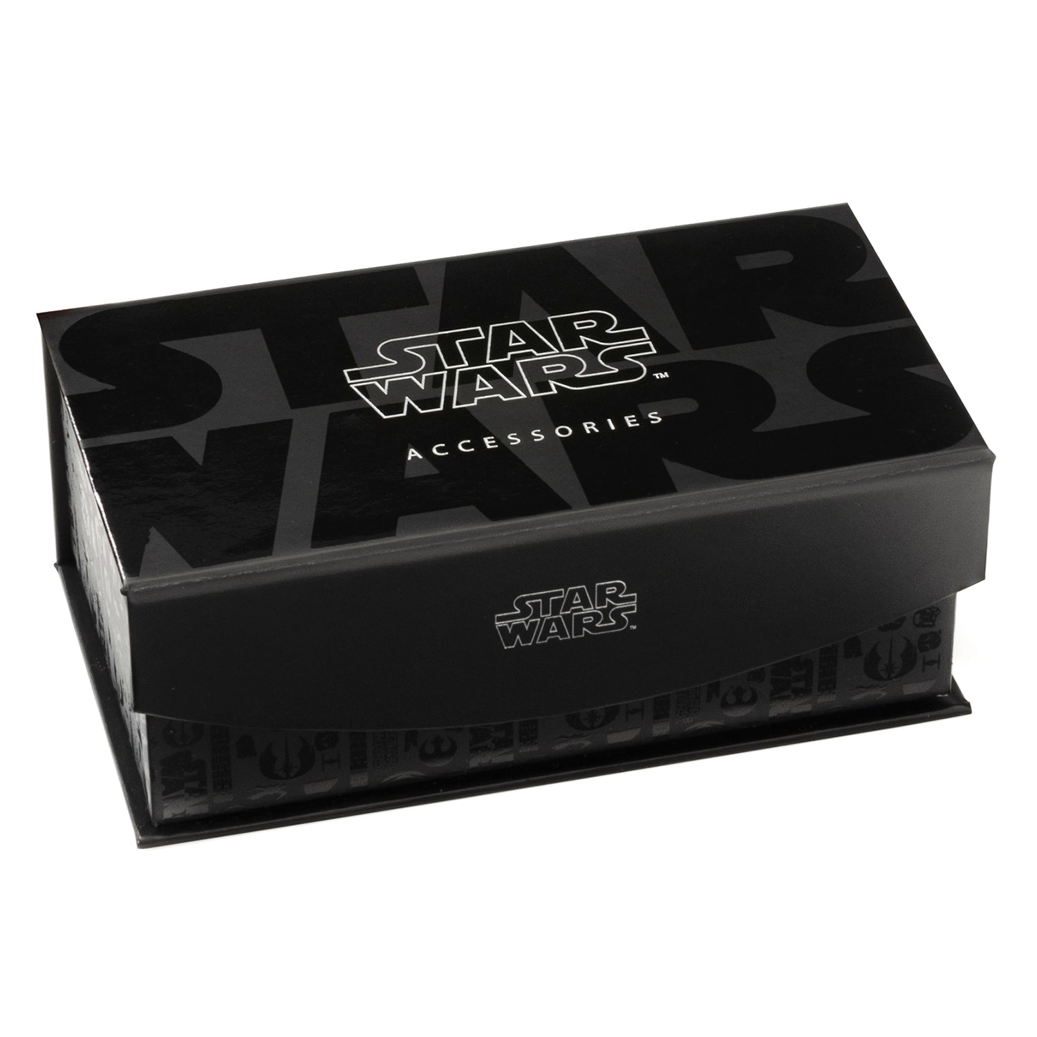 Star Wars Yoda Green and Blue Paisley Tie and LIGHTSABER Tie Clip Gift Set