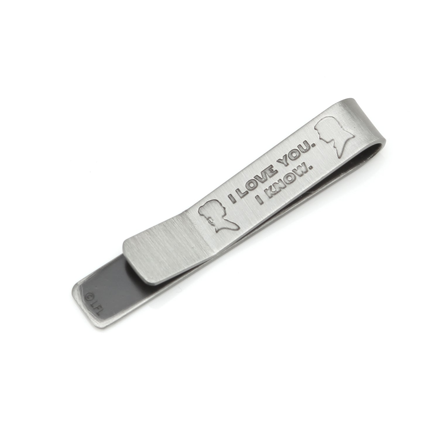 Star Wars Princess Leia and Han Solo "I Love You / I Know" Cufflinks with Hidden Message Tie Bar Gift Set