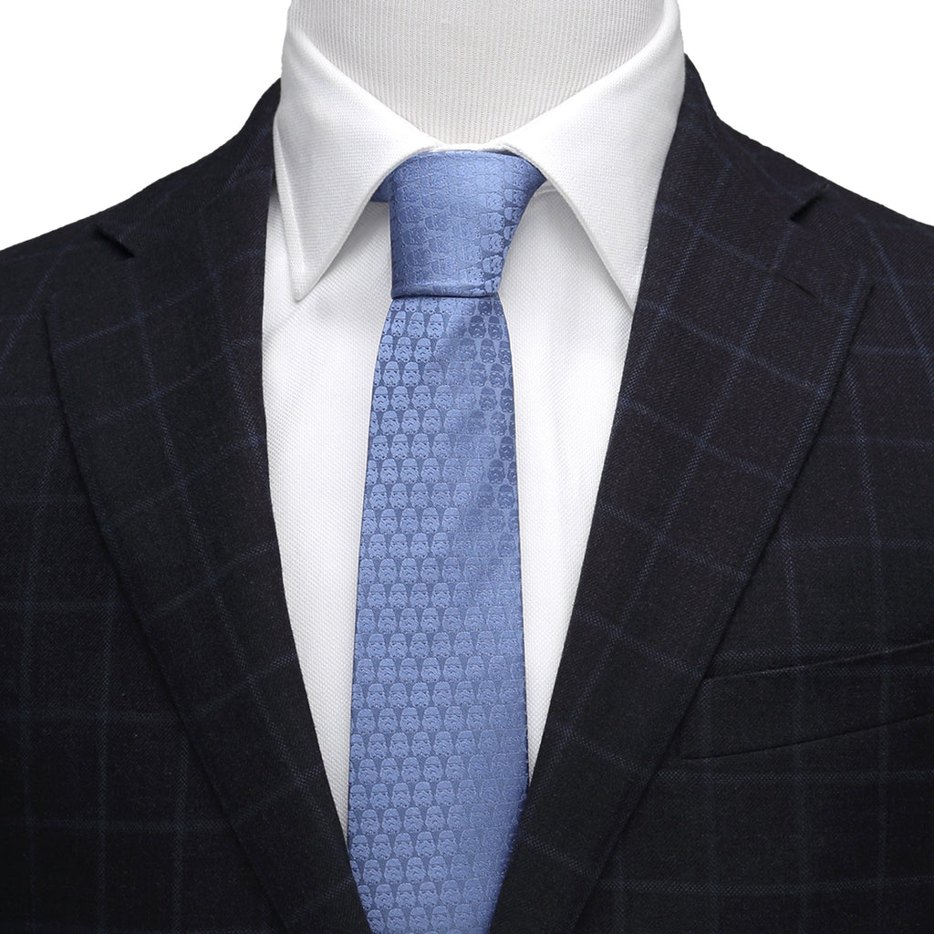 Star Wars Darth Vader and Stormtroopers Imperial Force Blue Tie