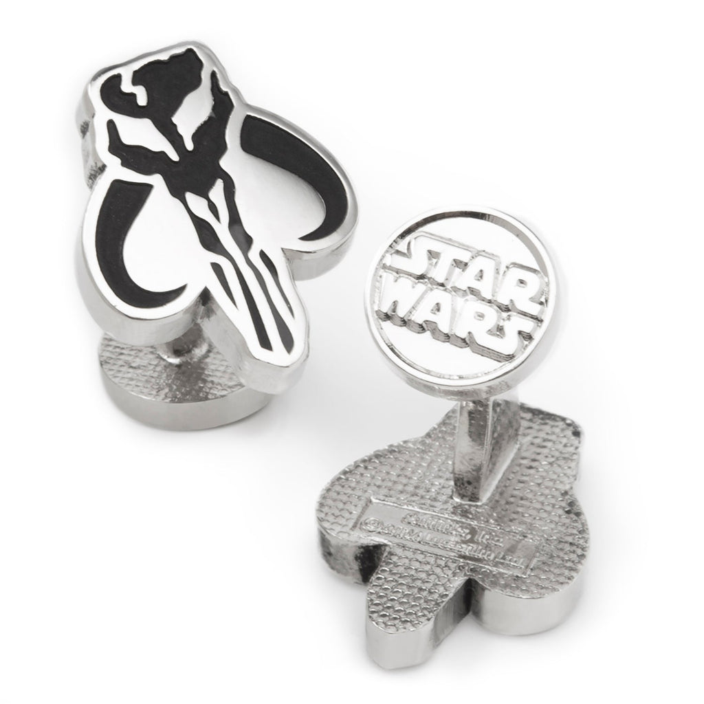 Star Wars Mandalorian Mythosaur Gray Tie, Red Pocket Square, Cufflinks, and Tie Bar Gift Set